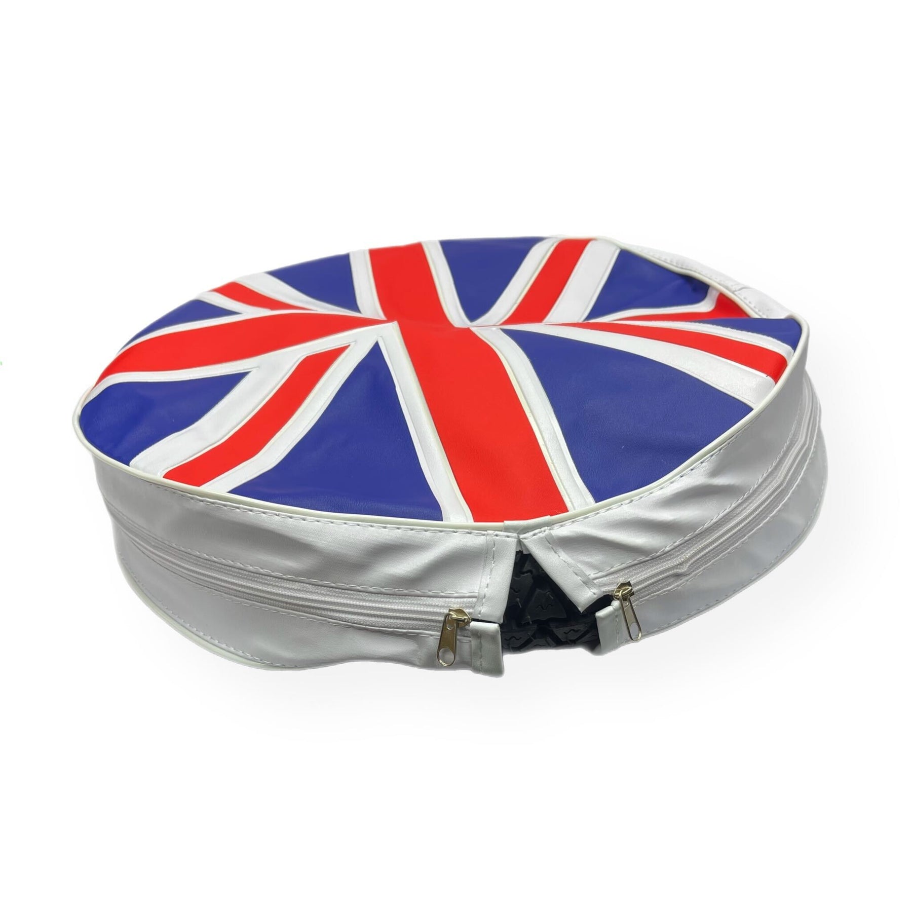 Vespa Lambretta Scooter Union Jack Flag MOD 8" Spare Wheel Cover - Beedspeed