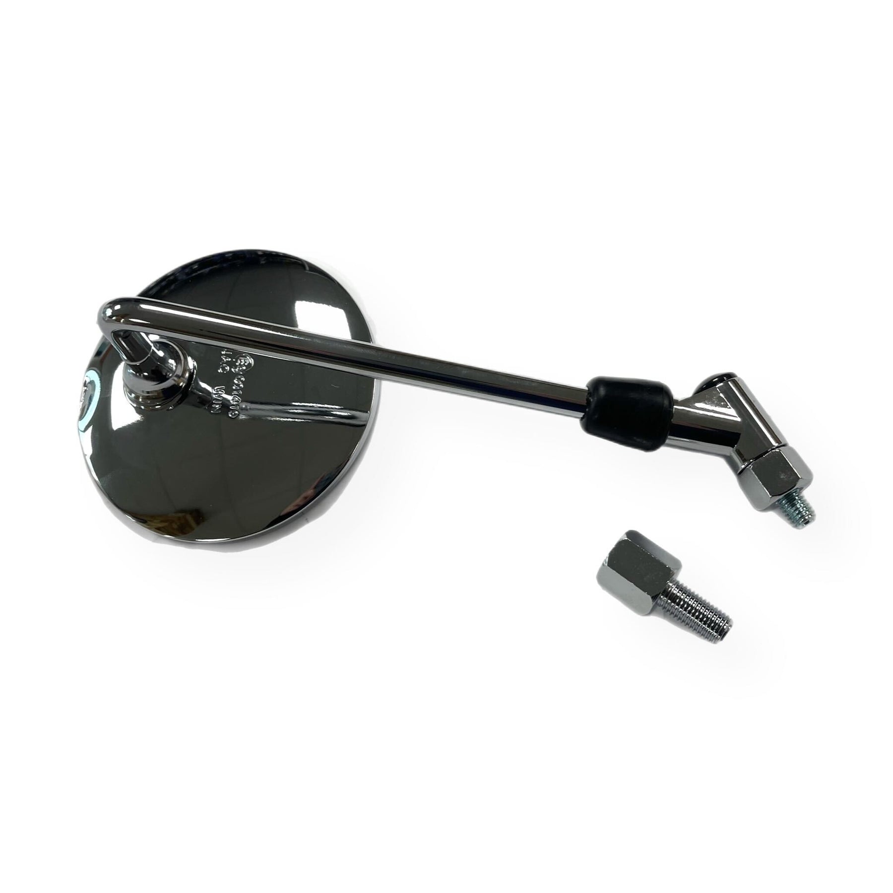 Vespa Lambretta Universal Singular Adjustable 8mm/10mm Round Mirror - Chrome