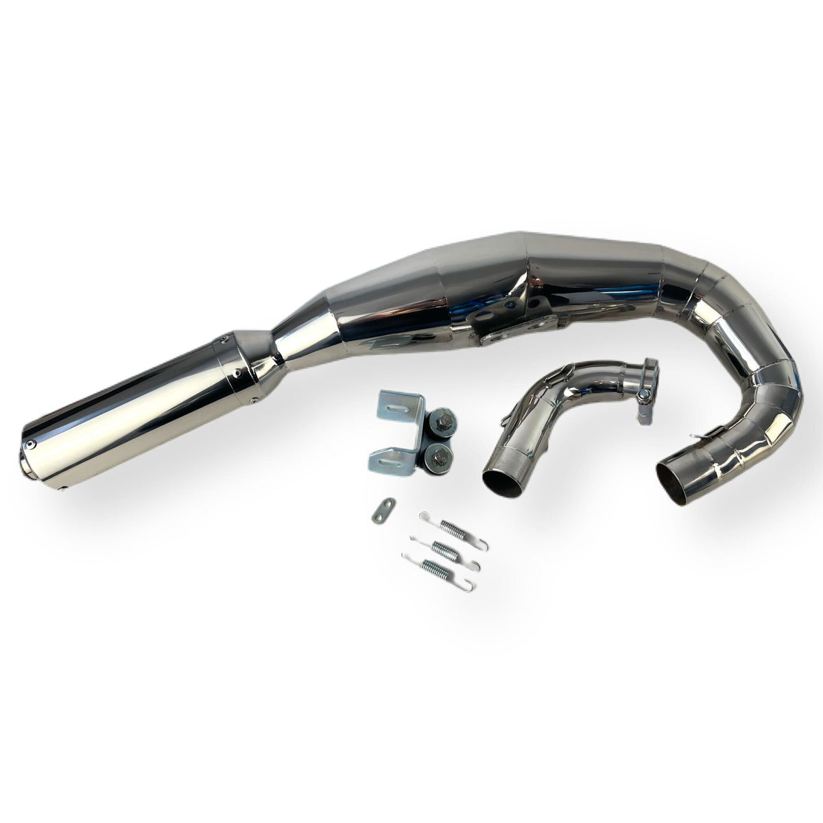 Vespa PX125 150 166 Jim Lomas JL Style Expansion Exhaust - Stainless Steel