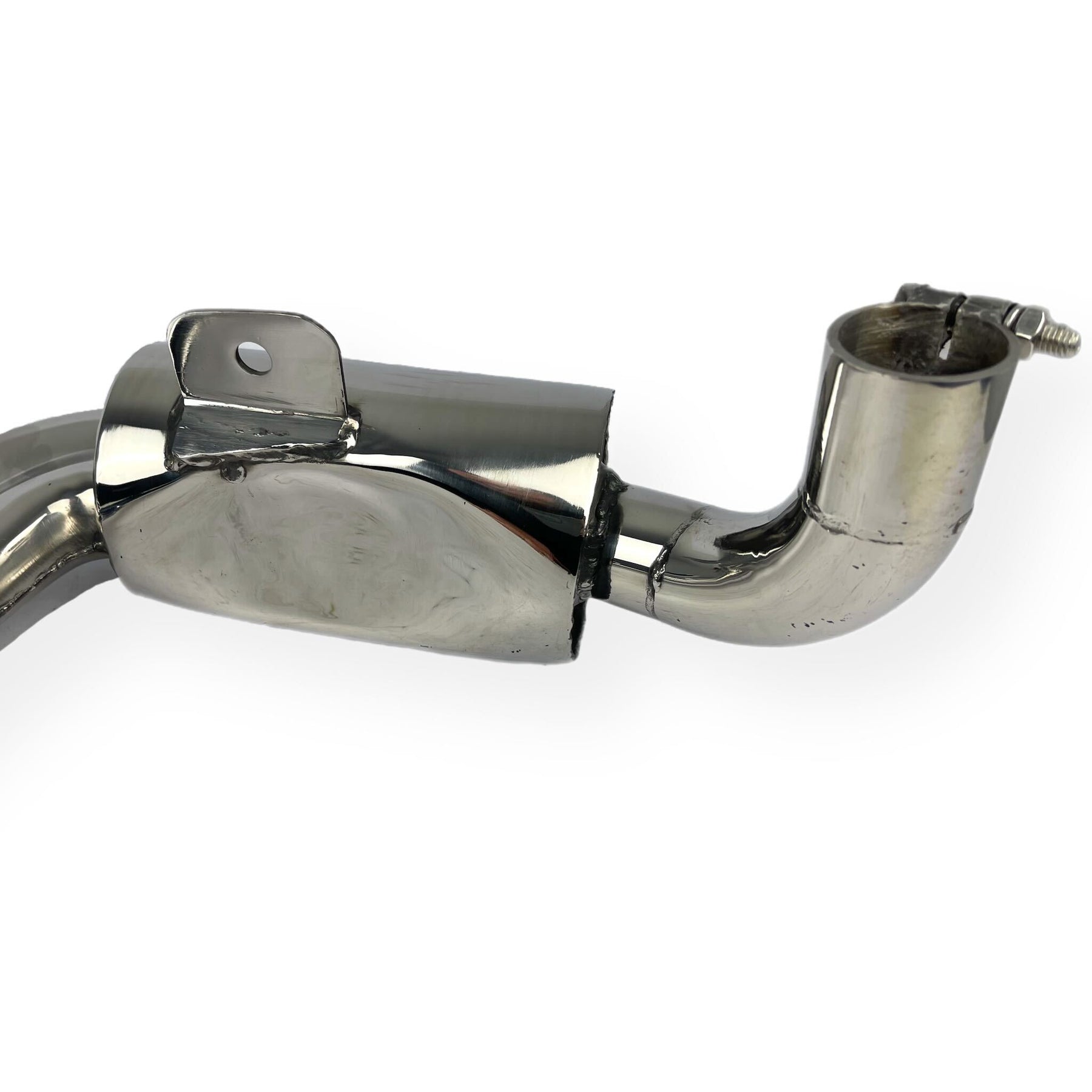Vespa PX 125 150 Sprint GT/R GL ABARTH Replica Retro Twin Exhaust - Stainless Steel