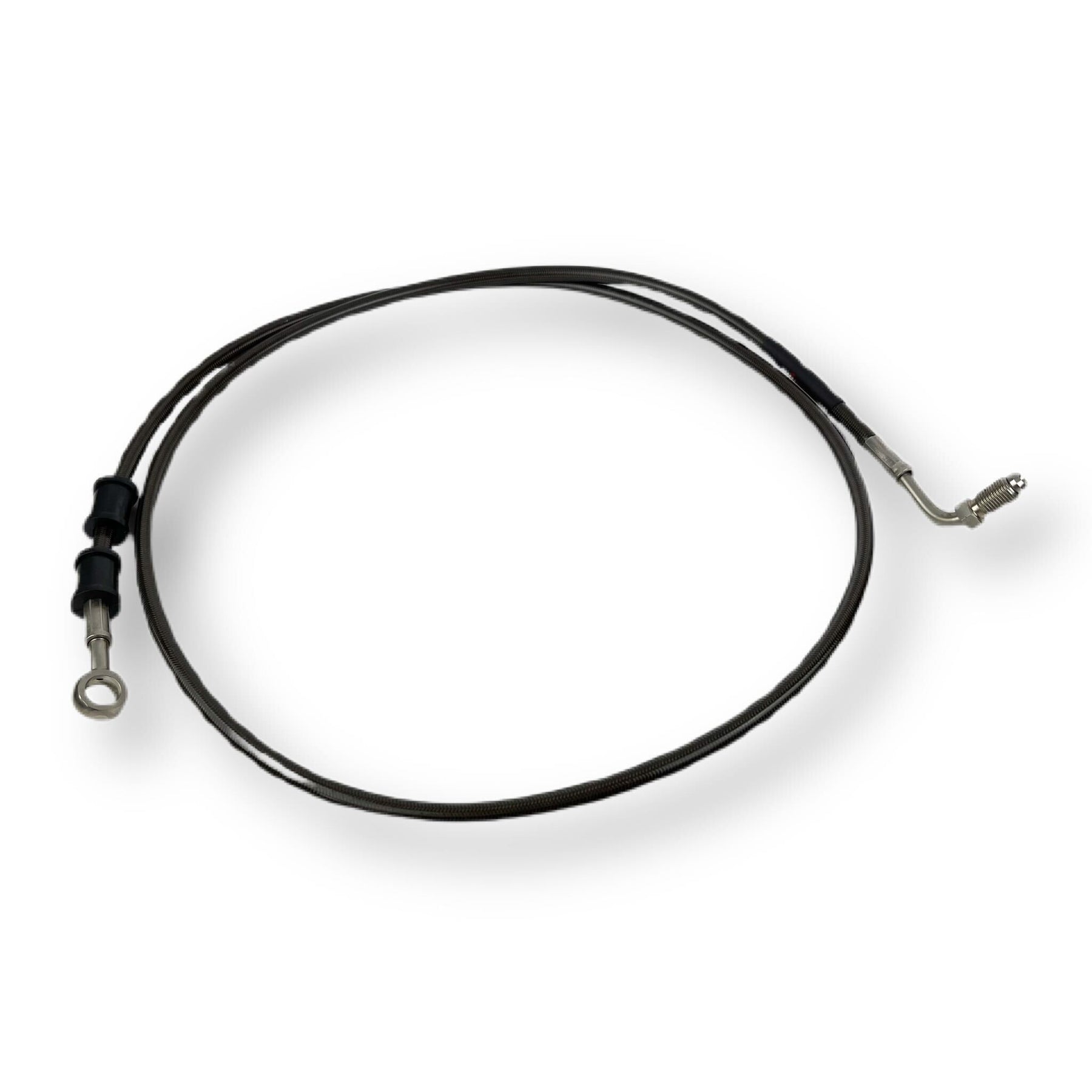 Vespa PX Disc LML HEL Stainless Hydraulic Front Brake Hose - Black