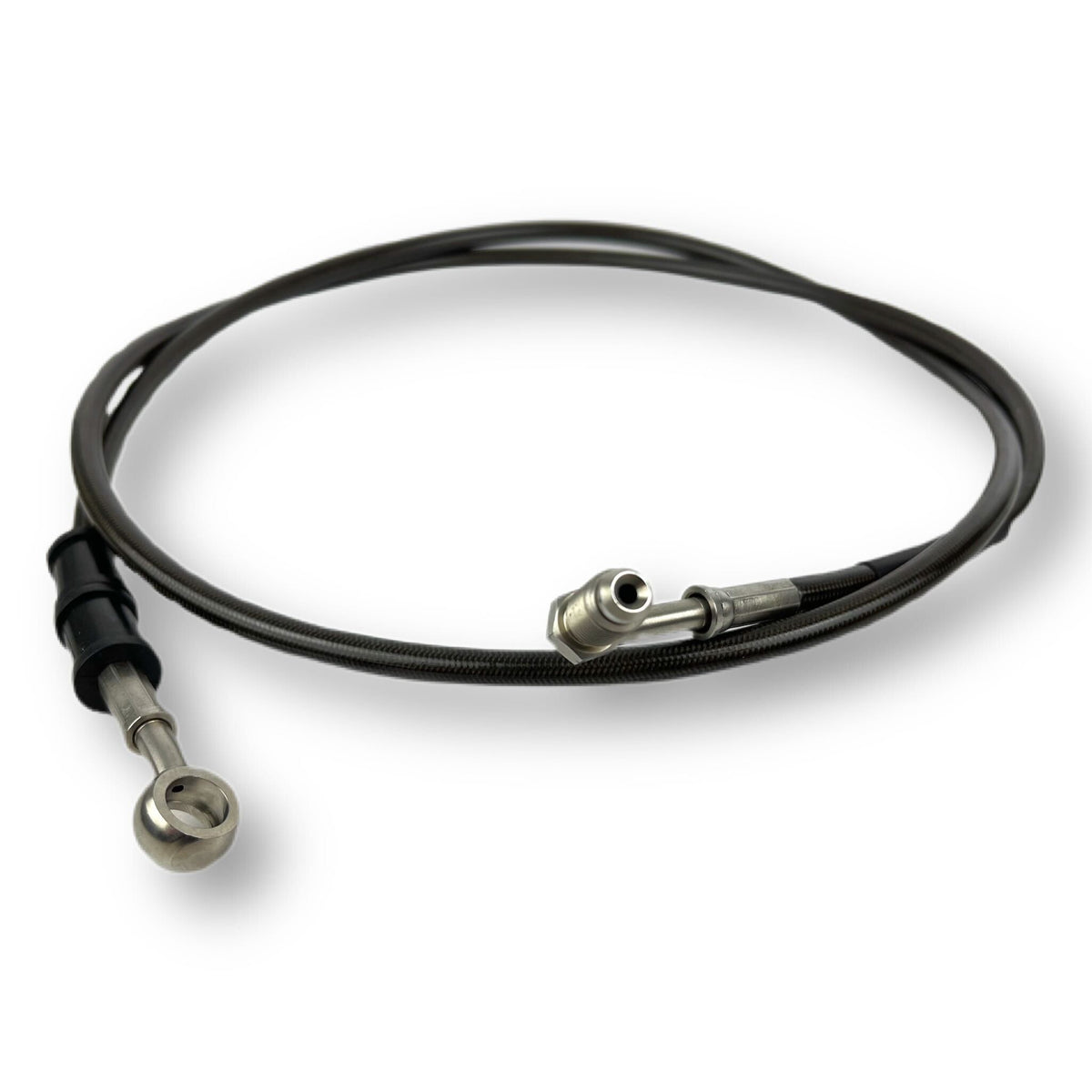 Vespa PX Disc LML HEL Stainless Hydraulic Front Brake Hose - Black