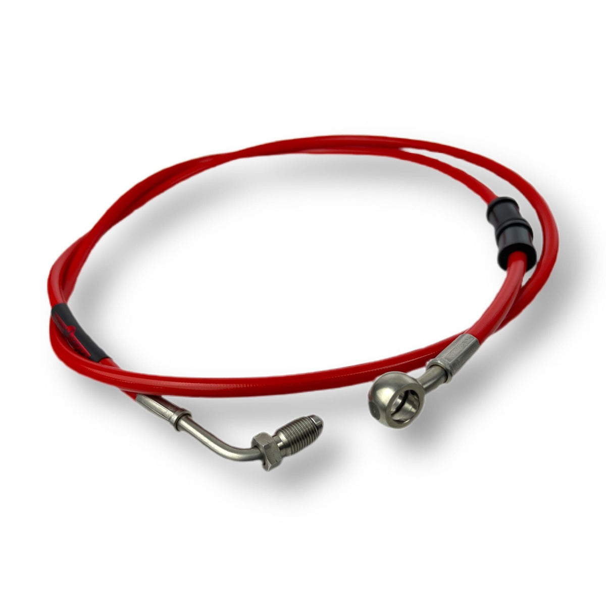 Vespa PX Disc LML HEL Stainless Hydraulic Front Brake Hose - Red