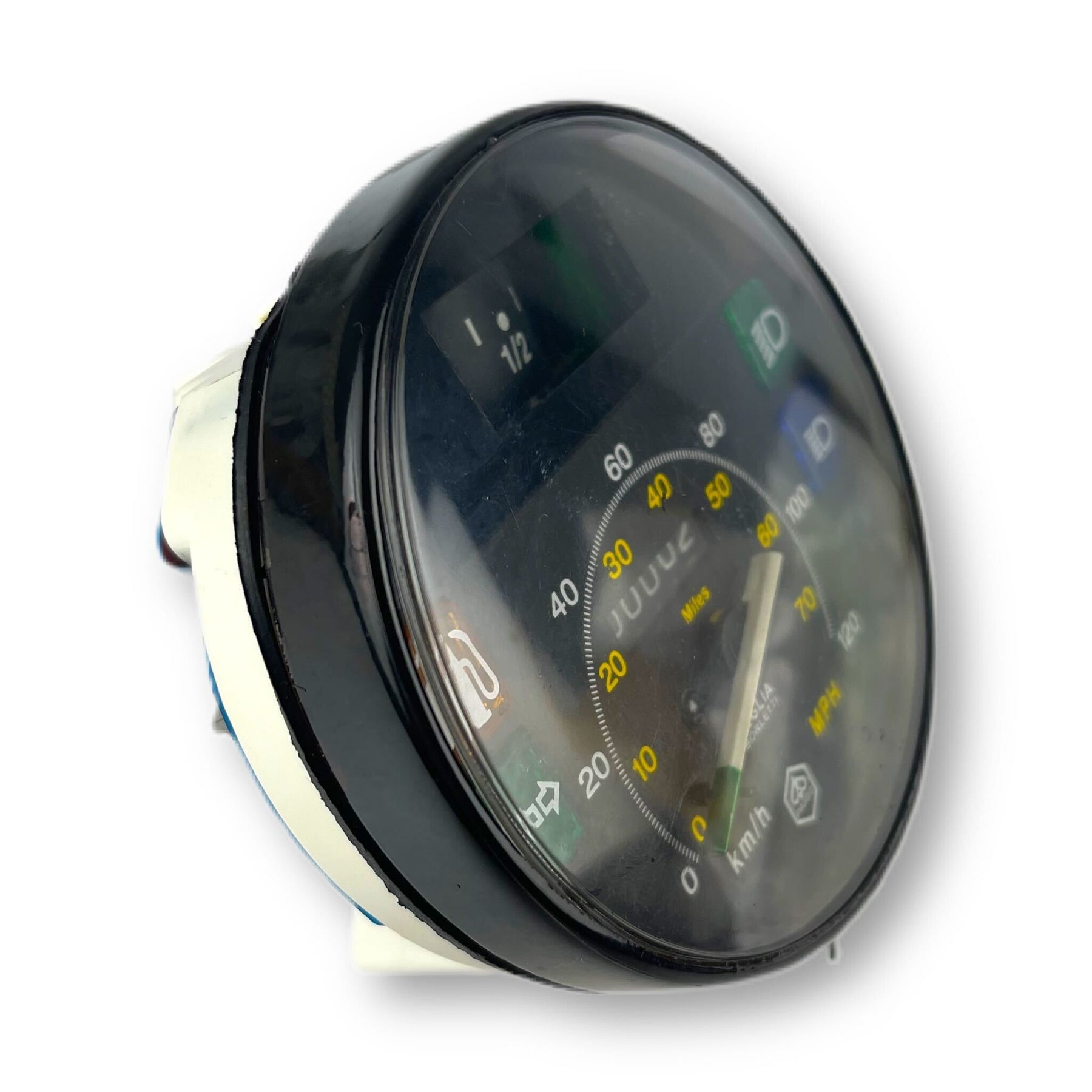 Vespa PX EFL MY DISC 2001 T5 Classic PK XL Speedometer 80 MPH /120 KMH Ø 105 mm - Black Face