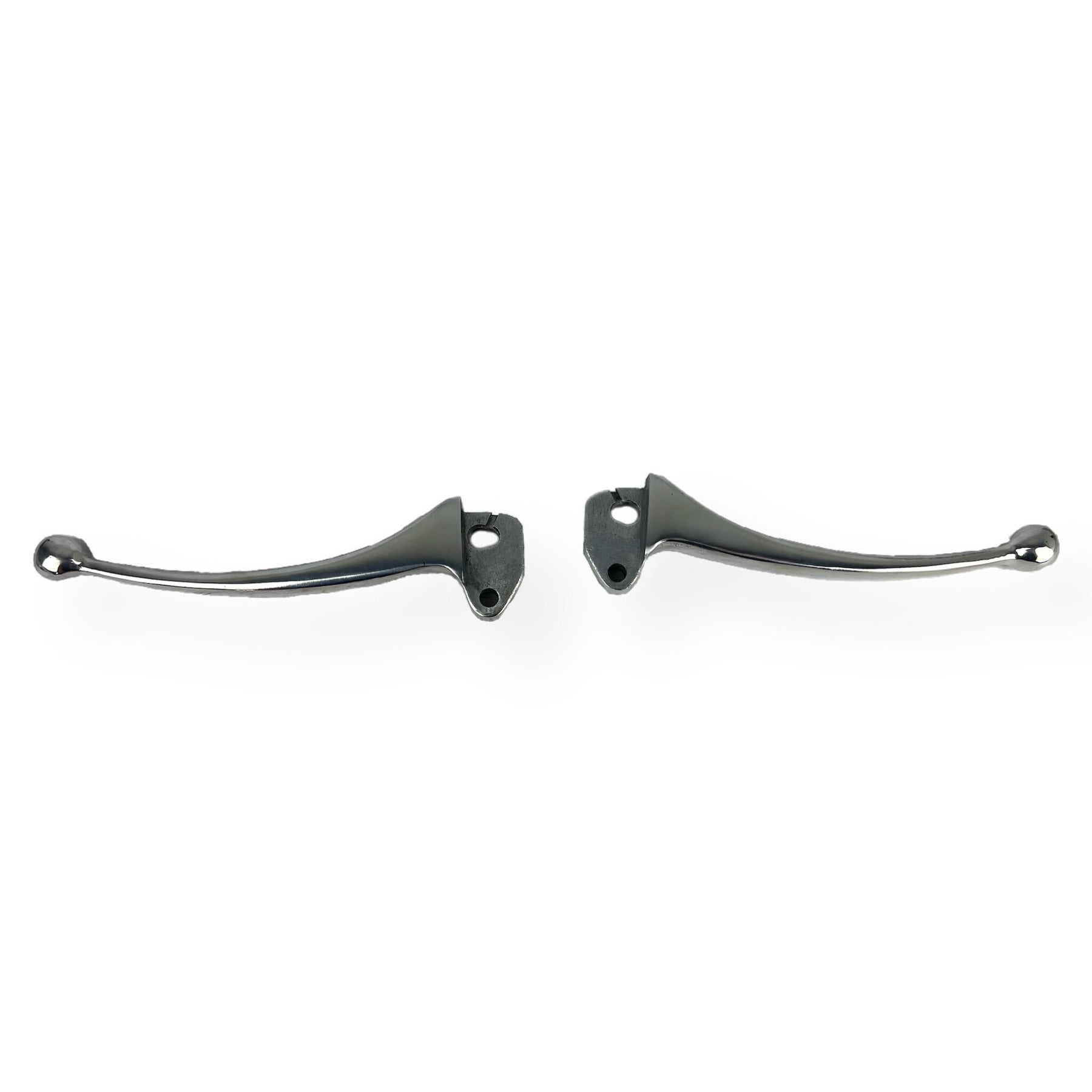 Vespa PX EFL PE T5 Large Ball End Handle Bar Levers Pair - Polished Alloy