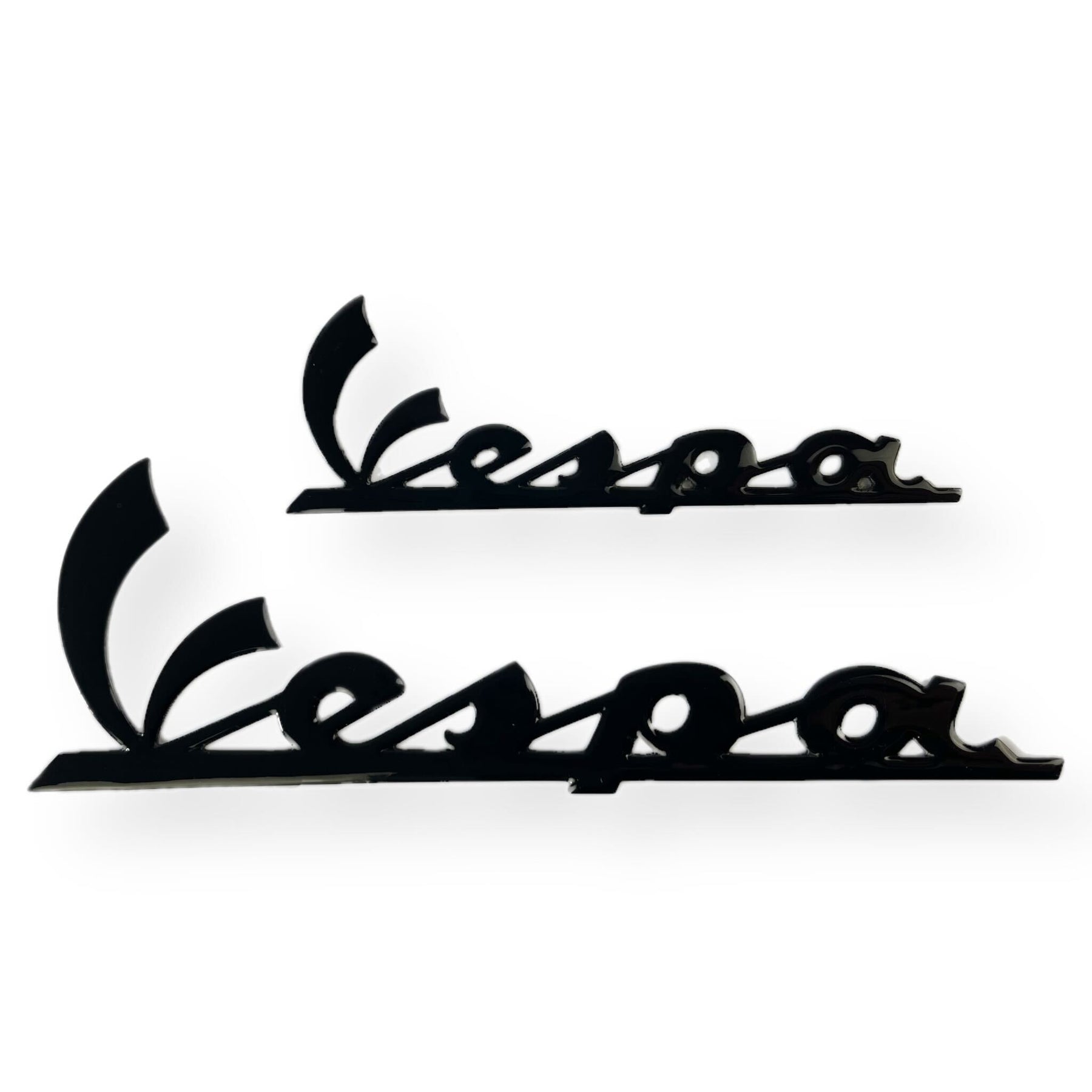 Vespa PX GTS GT LX GS PK 50-300cc Legshield & Side Panel Badge Stick On - Black