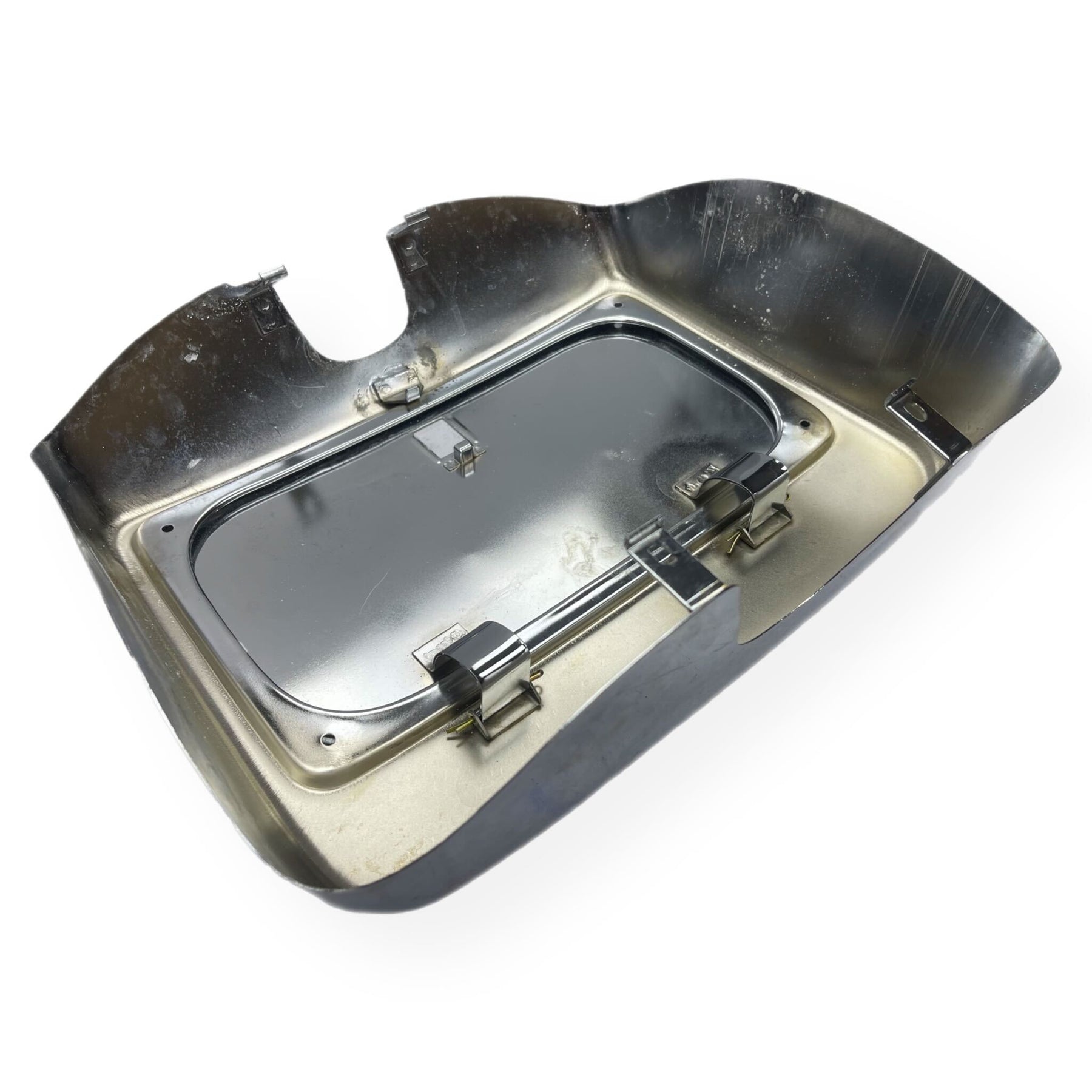 Vespa PX PE EFL DISC T5 Chrome Tool Box And Lid Assembly