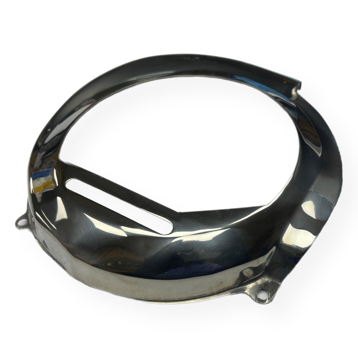 Vespa PX Non Electric Start GS Style Fly Wheel Cowling - Polished Stainless Steel