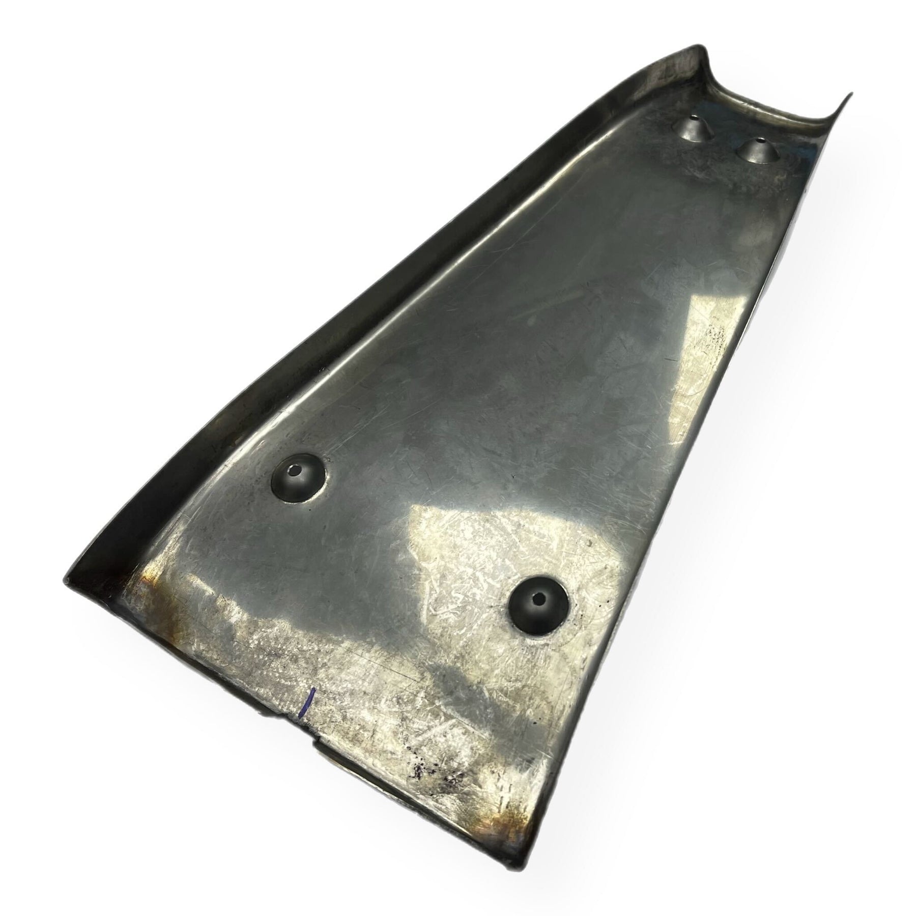 Vespa PX PE T5 Bridge Piece Centre Mat - Polished Stainless Steel