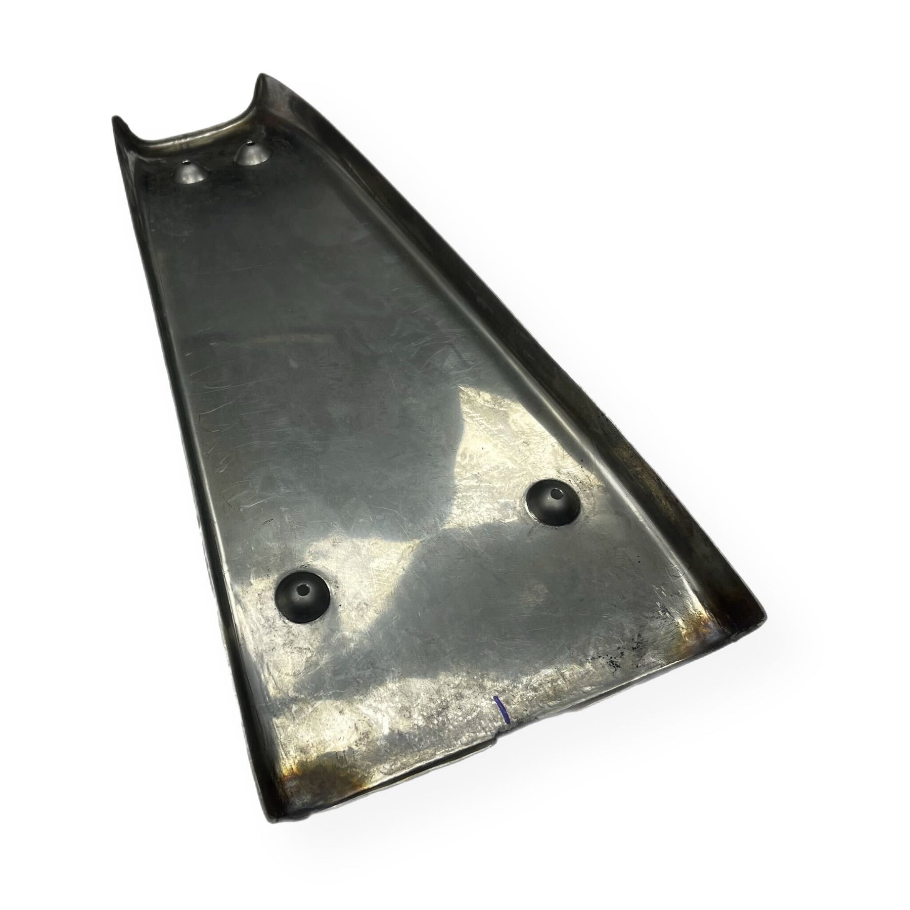 Vespa PX PE T5 Bridge Piece Centre Mat - Polished Stainless Steel