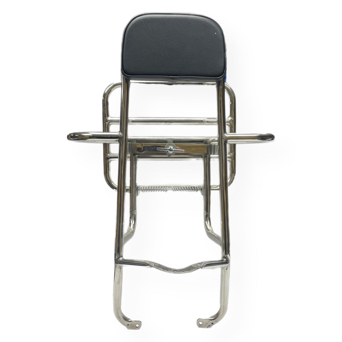 Vespa PX PE T5 Classic 3 in 1 Rear Carrier - Polished Stainless Steel