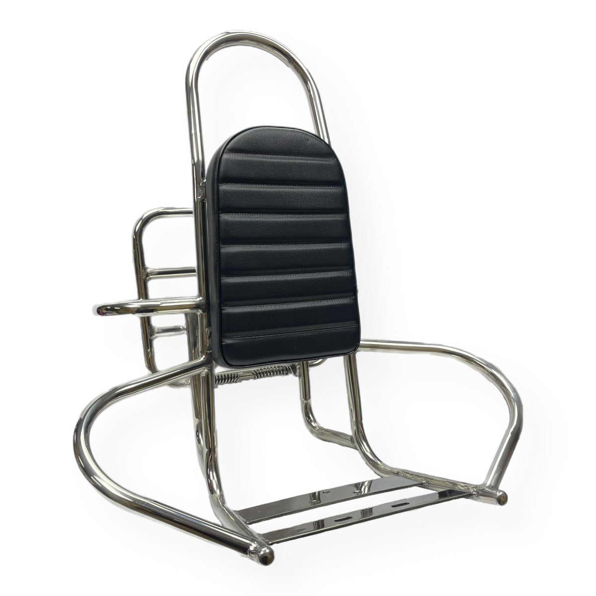 Lambretta Series 3 Li GP SX TV 4 in 1 Rear High Back Rear Carrier - Polished Stainless Steel
