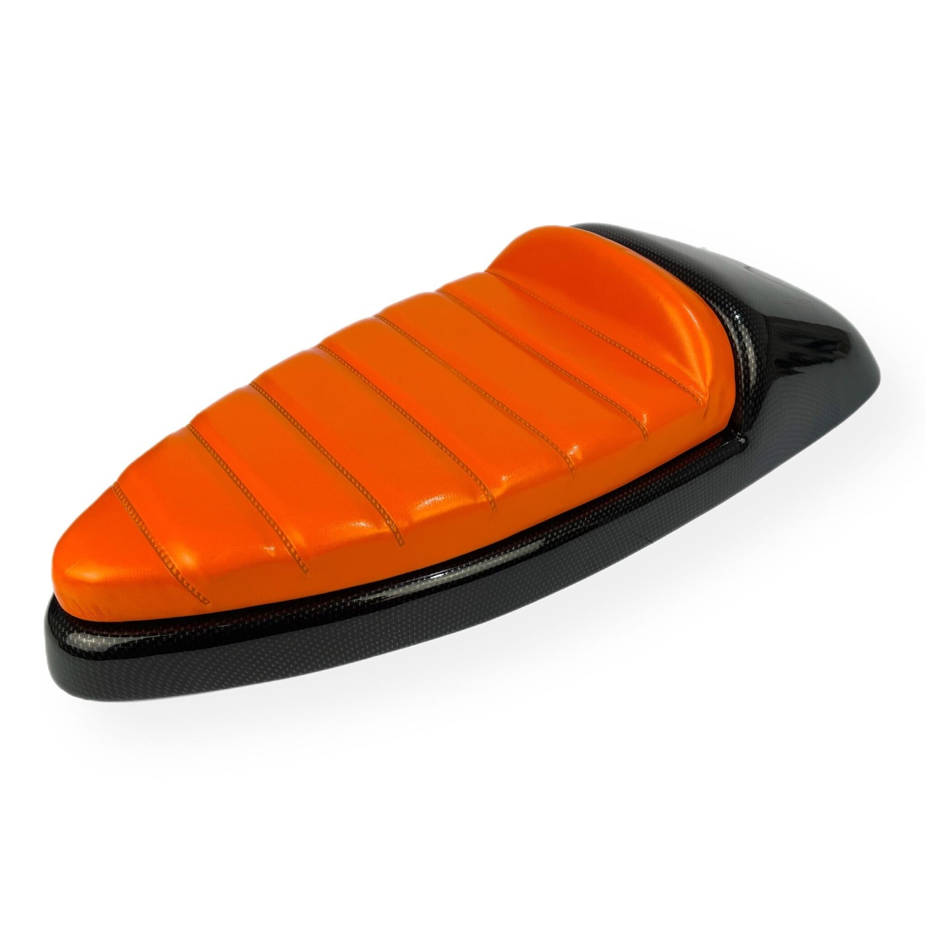Vespa PX PE T5 Classic Single Race Seat - Carbon Effect Metal Base - Made To Order Custom Colours