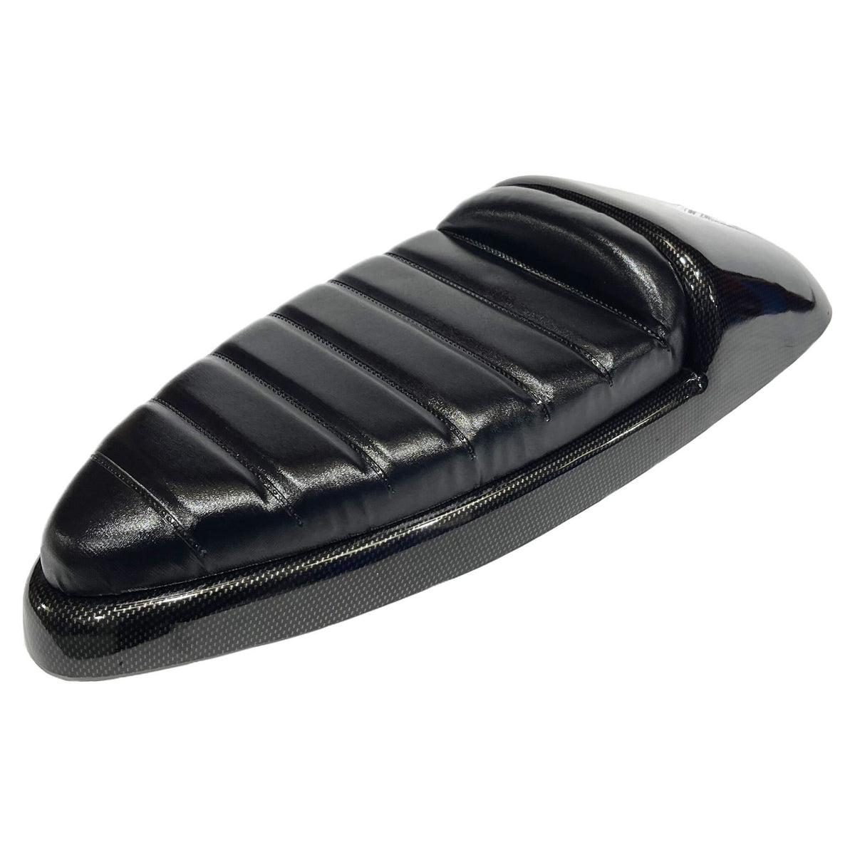 Vespa PX PE T5 Classic Single Race Seat - Carbon Effect Metal Base - Made To Order Custom Colours