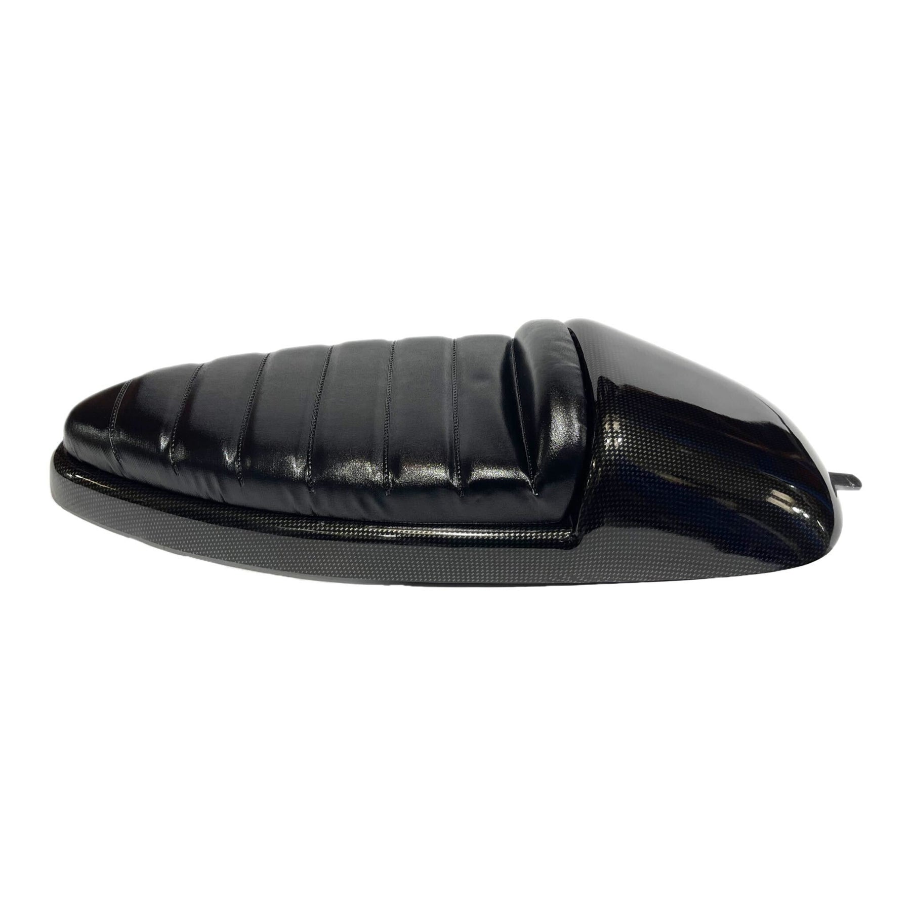 Vespa PX PE T5 Classic Single Race Seat - Carbon Effect Metal Base - Made To Order Custom Colours