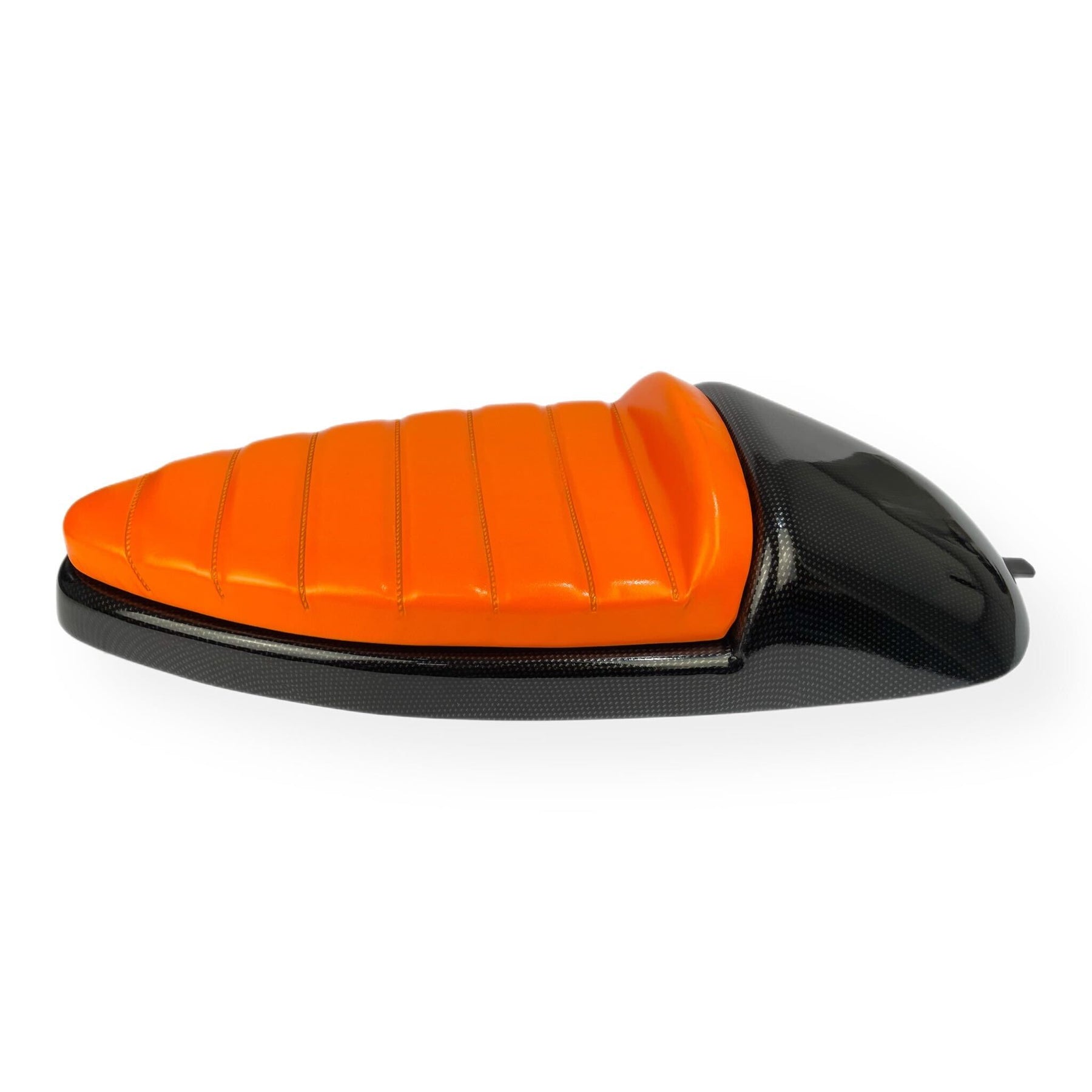 Vespa PX PE T5 Classic Single Race Seat - Carbon Effect Metal Base - Made To Order Custom Colours