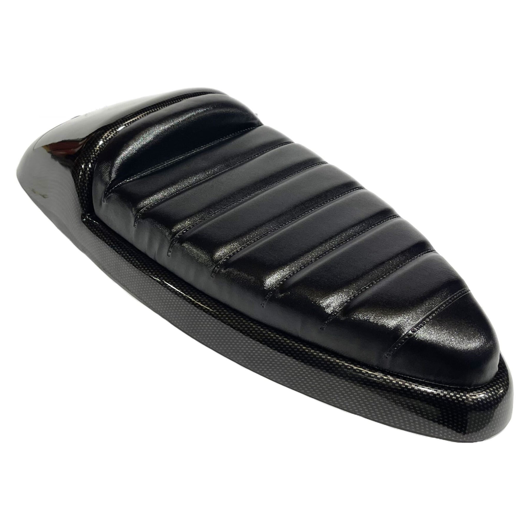 Vespa PX PE T5 Classic Single Race Seat - Carbon Effect Metal Base - Made To Order Custom Colours