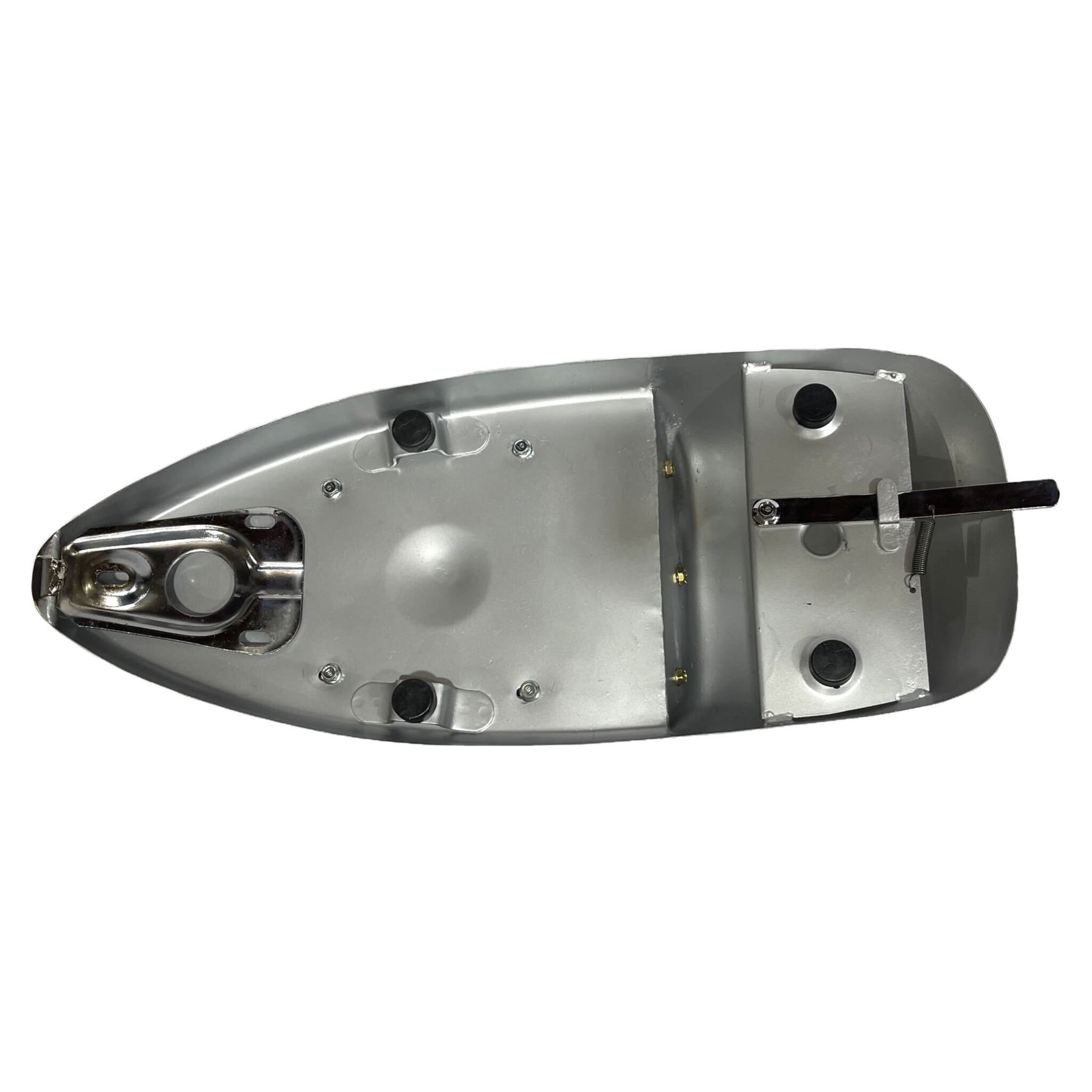 Vespa PX PE T5 Classic Single Race Seat - Chrome Metal Base - Made To Order Custom Colours