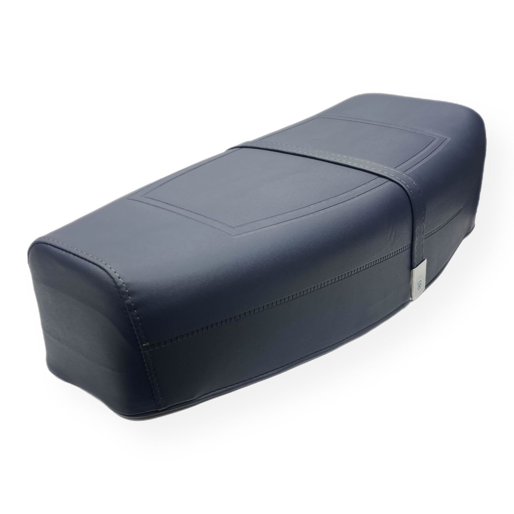 Vespa PX PE T5 Classic Standard Dual Bench Seat - Navy Blue Piaggio Logo