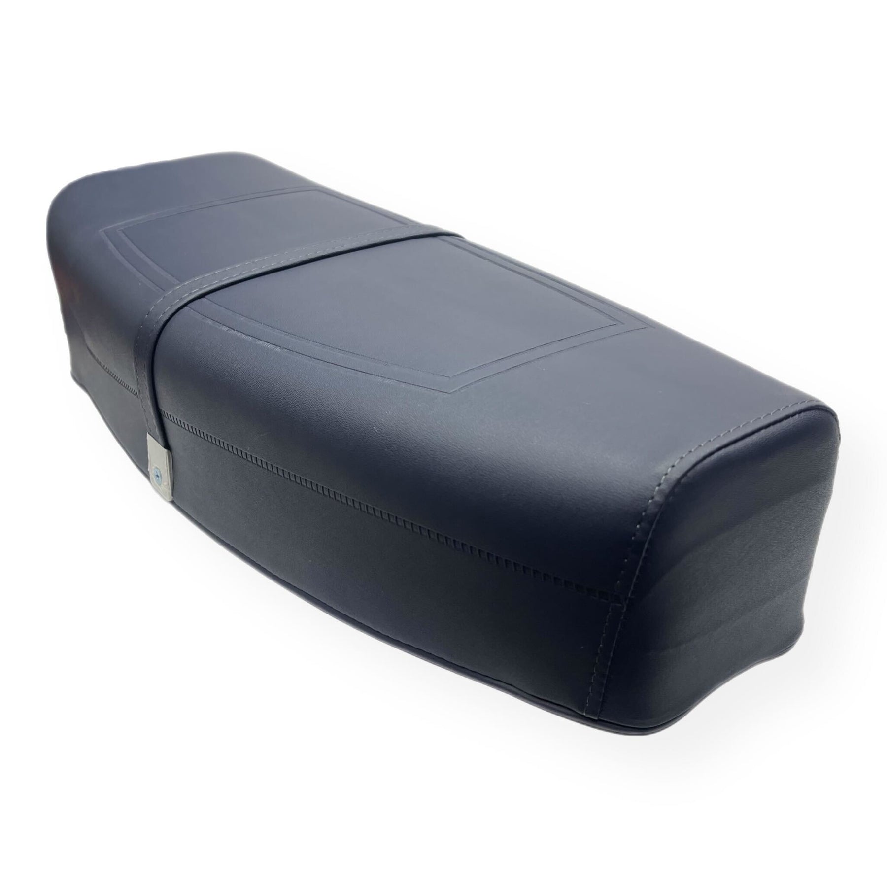 Vespa PX PE T5 Classic Standard Dual Bench Seat - Navy Blue Piaggio Logo