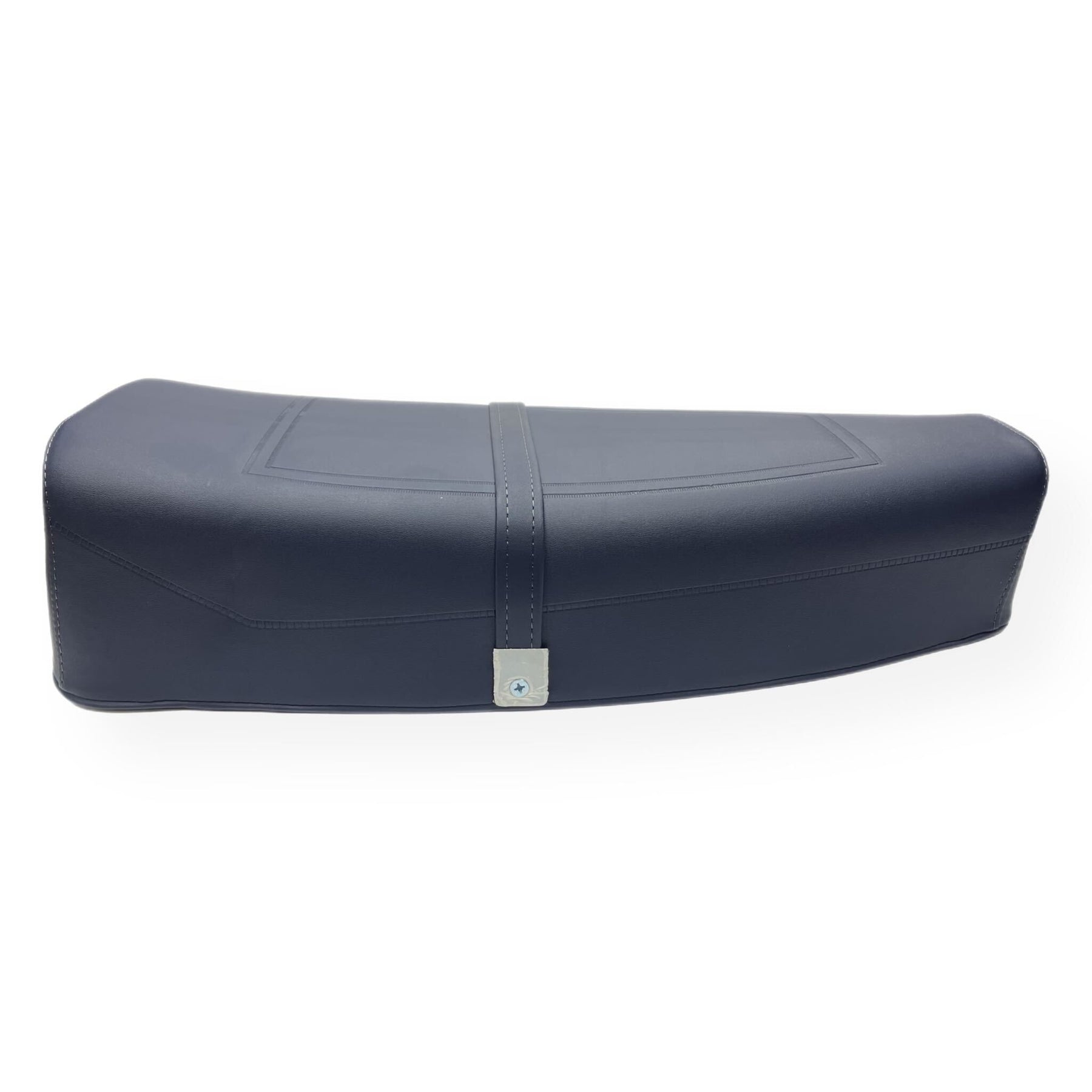 Vespa PX PE T5 Classic Standard Dual Bench Seat - Navy Blue Piaggio Logo