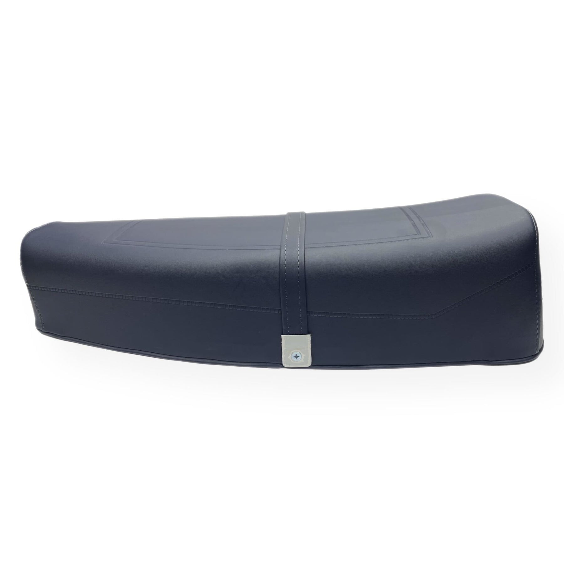 Vespa PX PE T5 Classic Standard Dual Bench Seat - Navy Blue Piaggio Logo