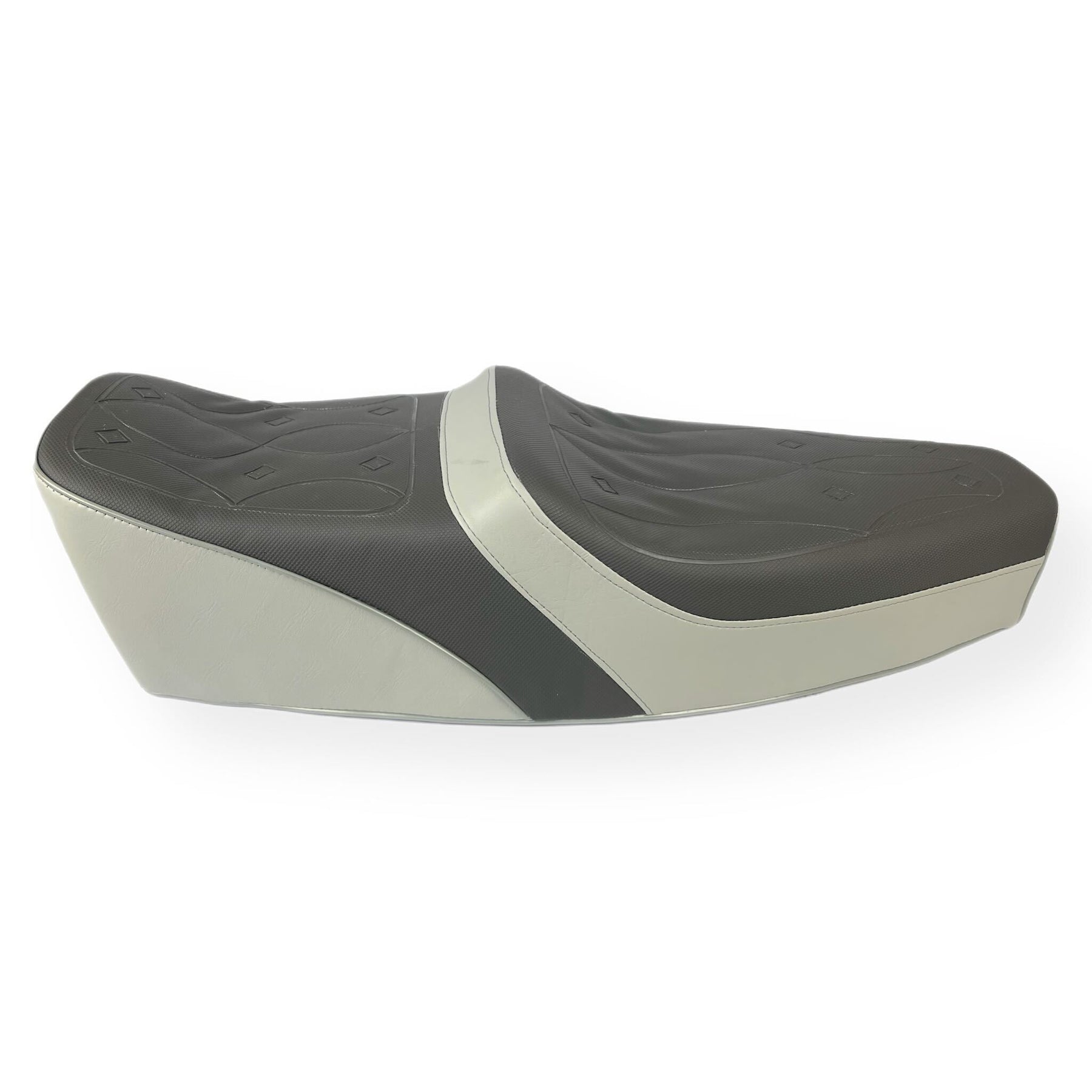 Vespa PX PE T5 Classic Yankee Style Seat - Dark Grey & White