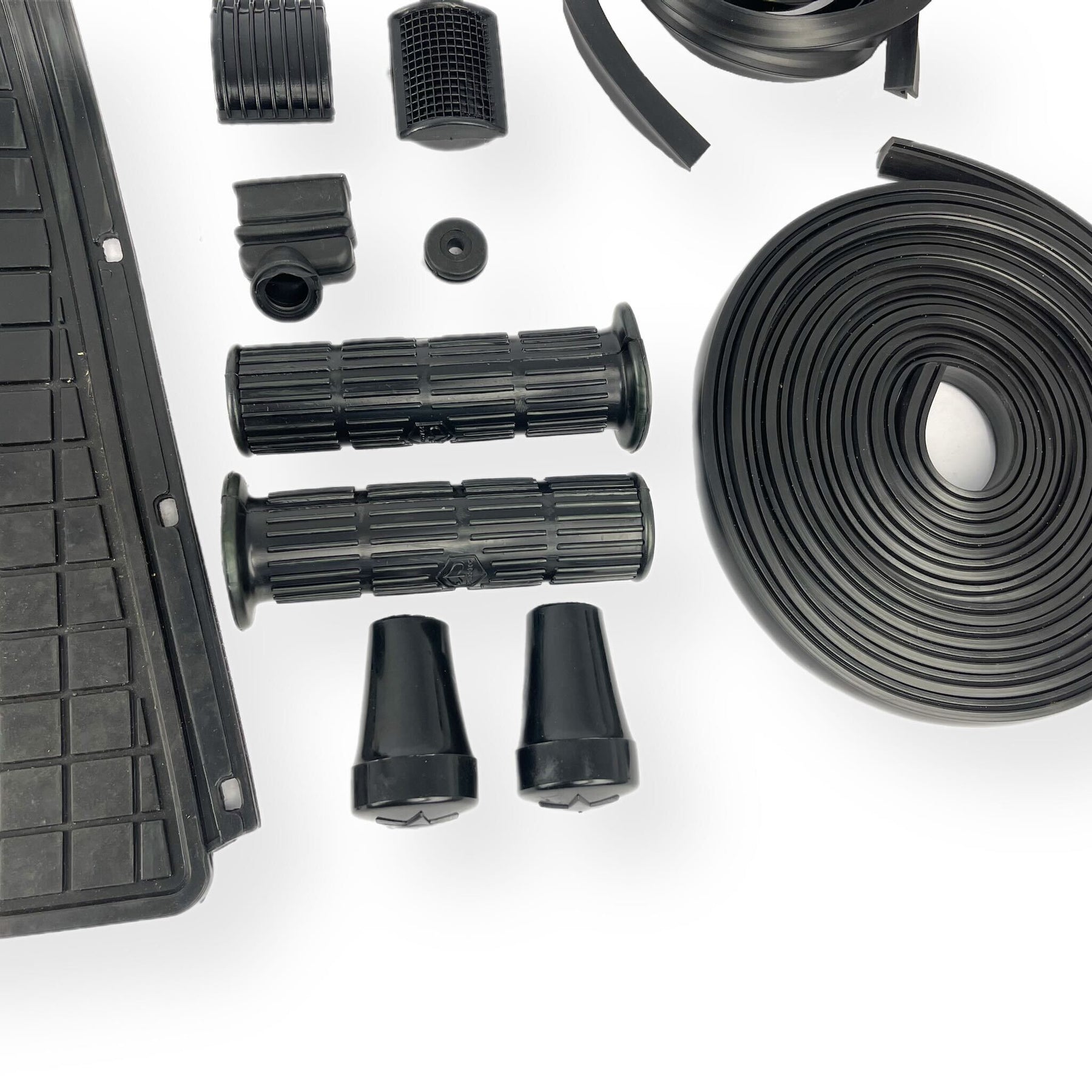 Vespa PX PE T5 Complete Rubber Kit Set Pack - Black