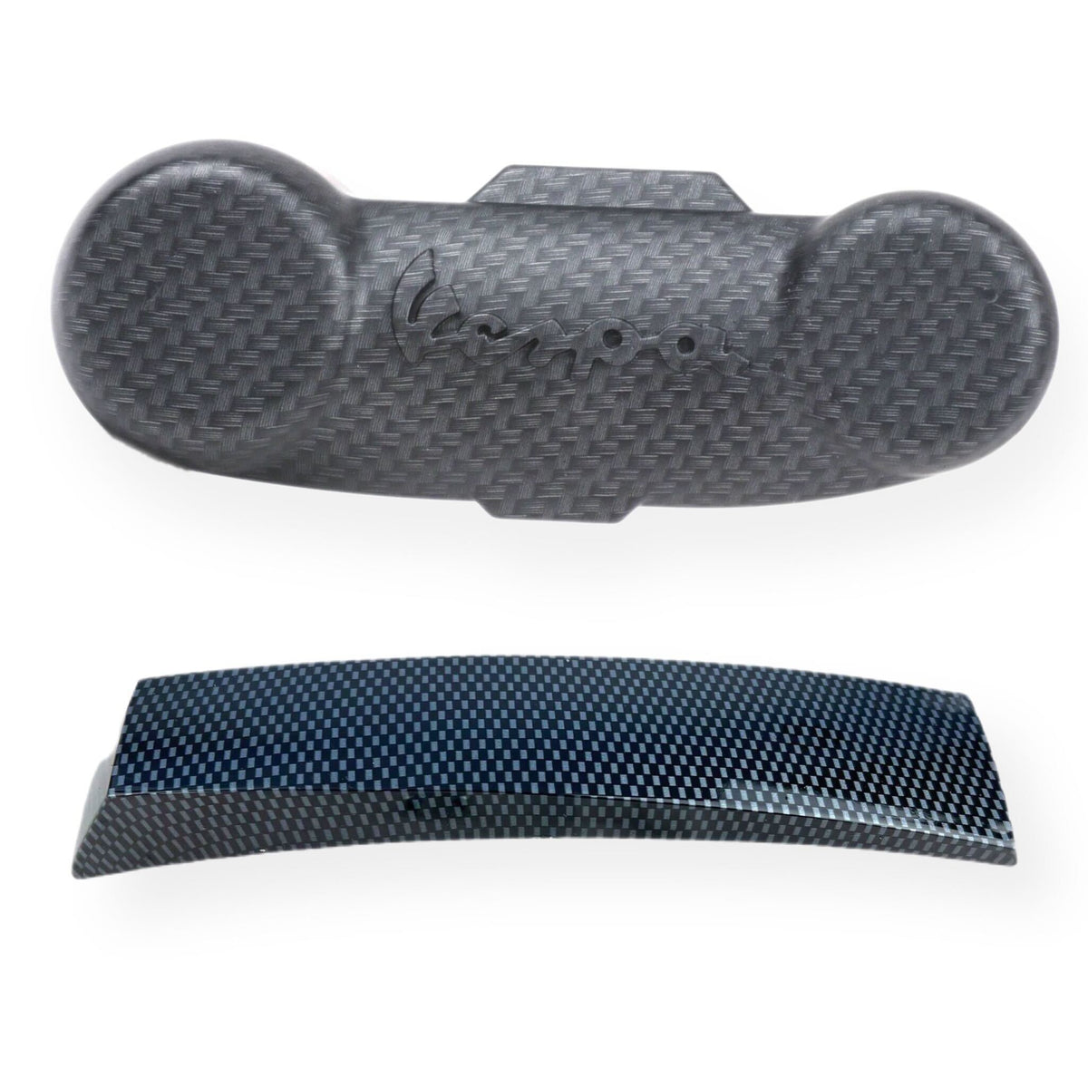 Vespa PX PE T5 Front Mudguard Crest And Fork Link Cover - Carbon