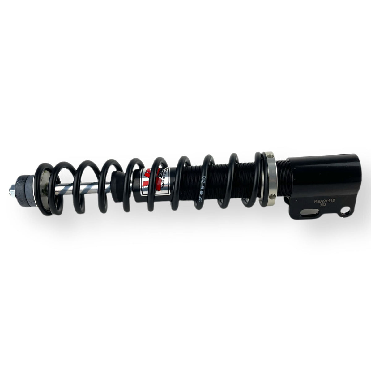 Vespa PX PE T5 Mk1 Classic LML YSS Adjustable Front Shock Absorber - Black And Brushed Metal