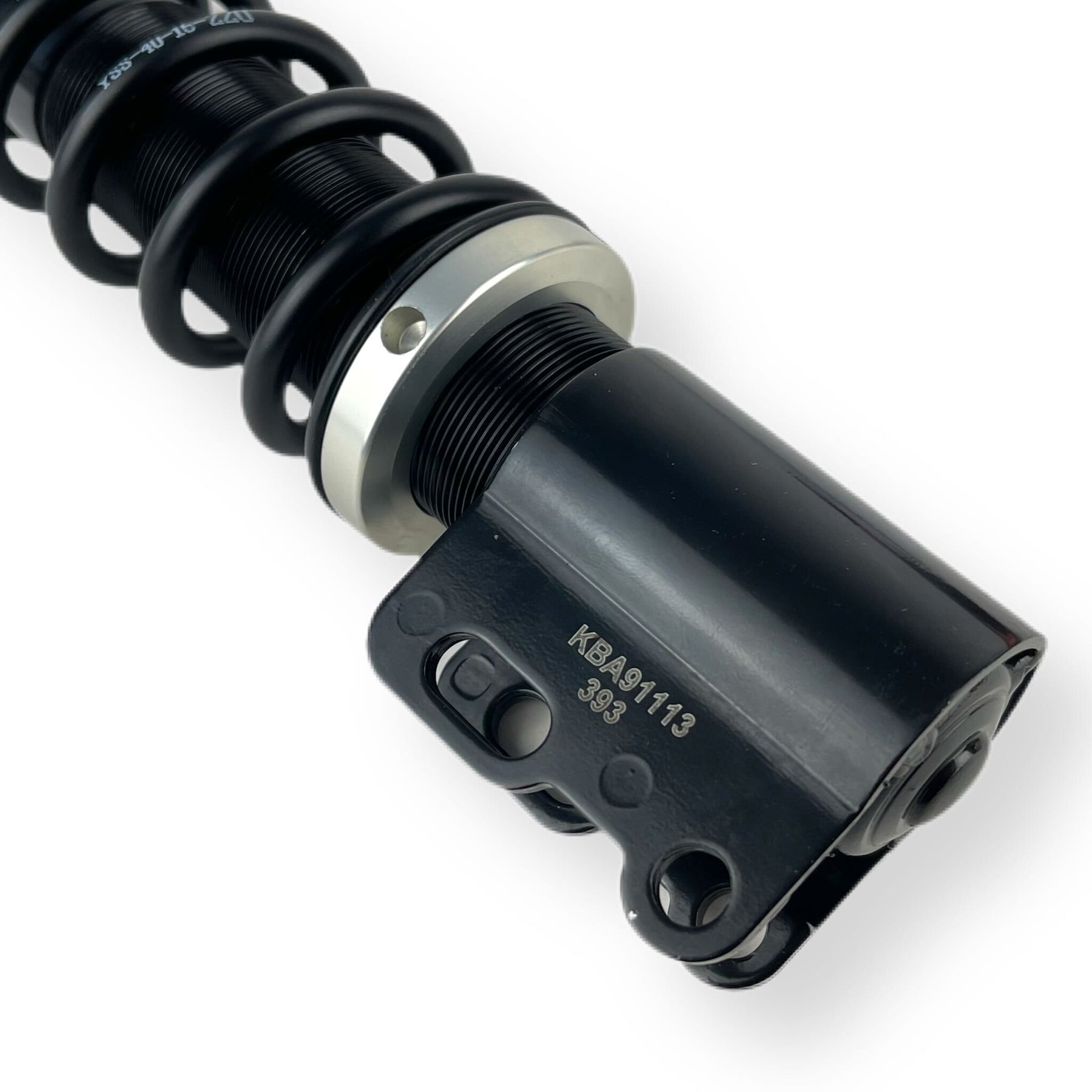 Vespa PX PE T5 Mk1 Classic LML YSS Adjustable Front Shock Absorber - Black And Brushed Metal
