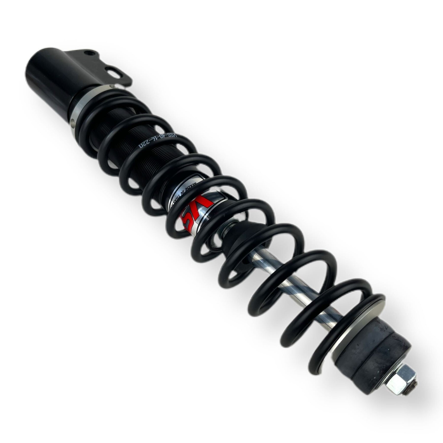 Vespa PX PE T5 Mk1 Classic LML YSS Adjustable Front Shock Absorber - Black And Brushed Metal