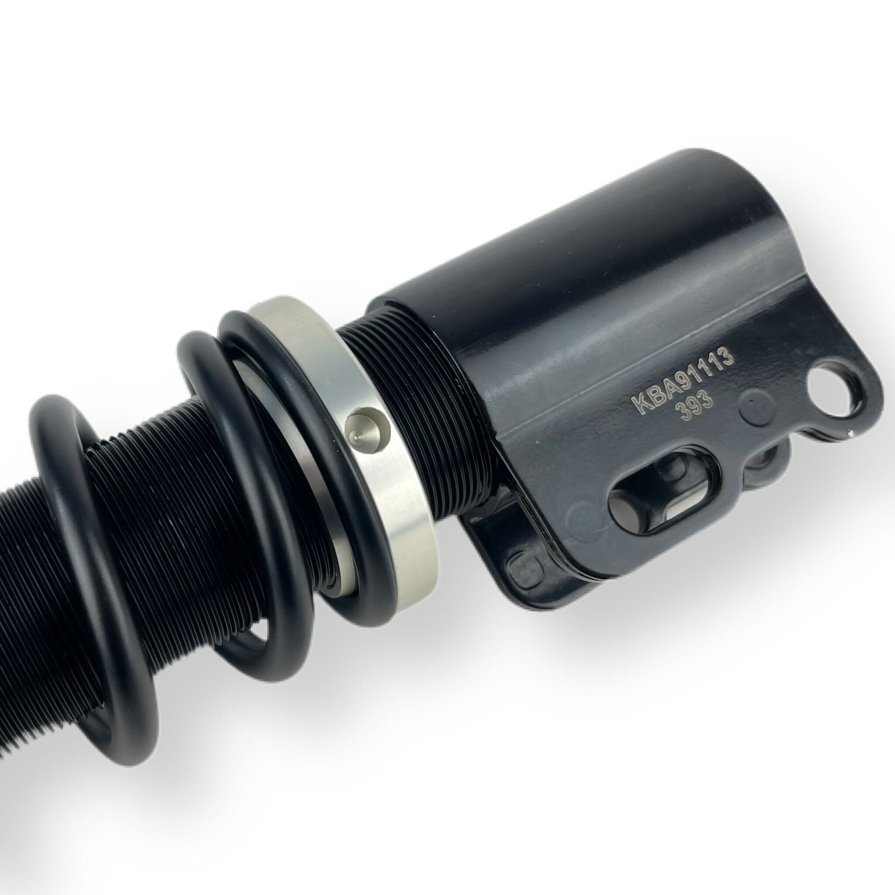 Vespa PX PE T5 Mk1 Classic LML YSS Adjustable Front Shock Absorber - Black And Brushed Metal