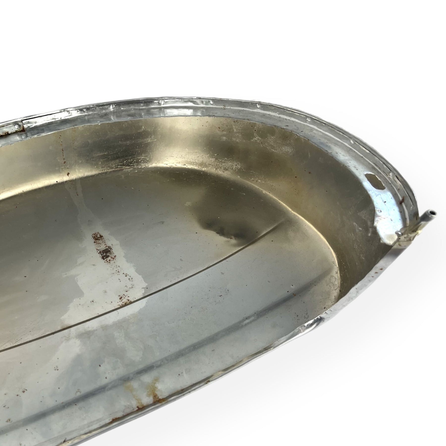 Vespa PX T5 LML Restoration Project B Grade Left Hand Spare Wheel Side Panel - Chrome