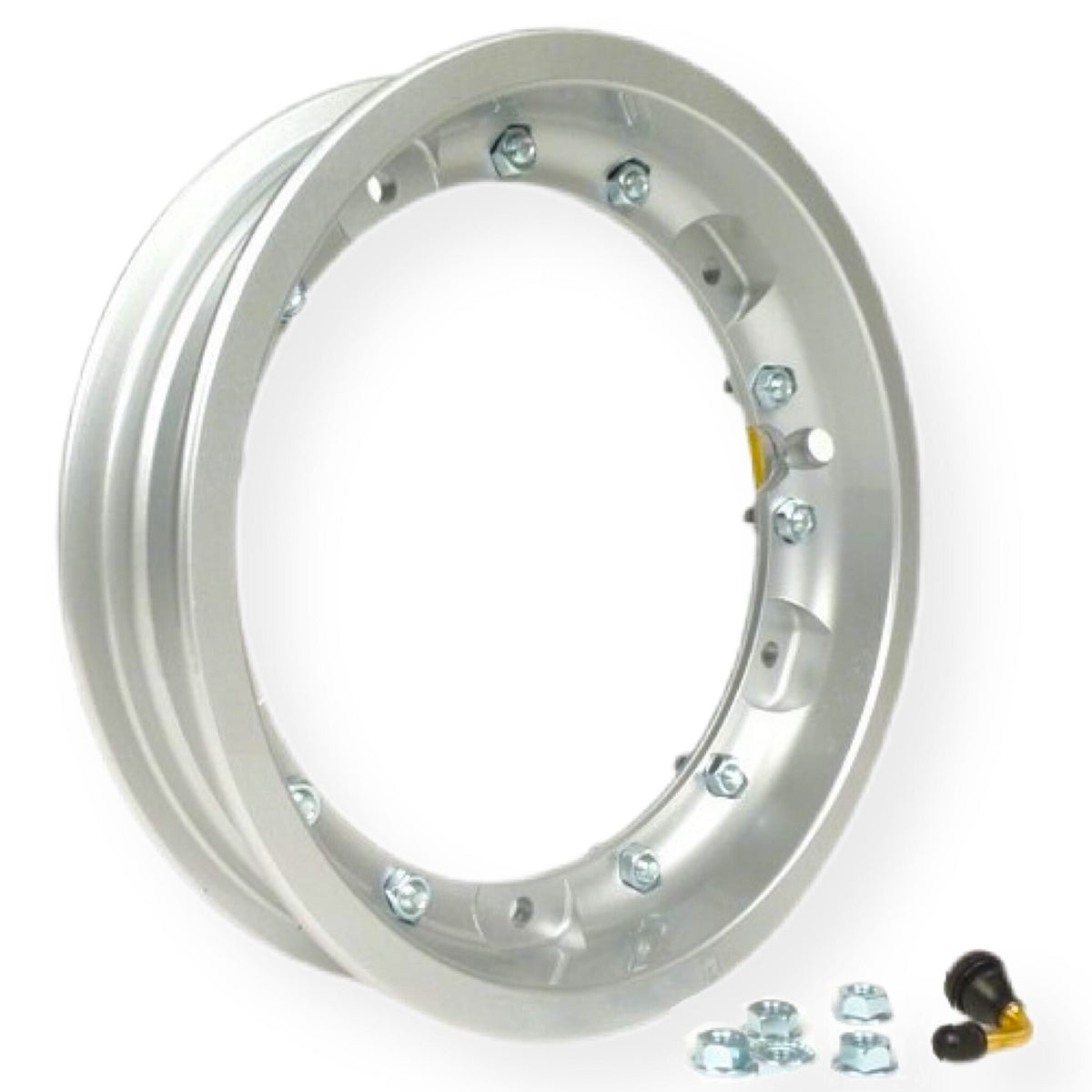 Vespa PX PE T5 Super Sprint Rally V50 2.10 X 10 Inch PINASCO Tubeless Wheel Rim - Silver