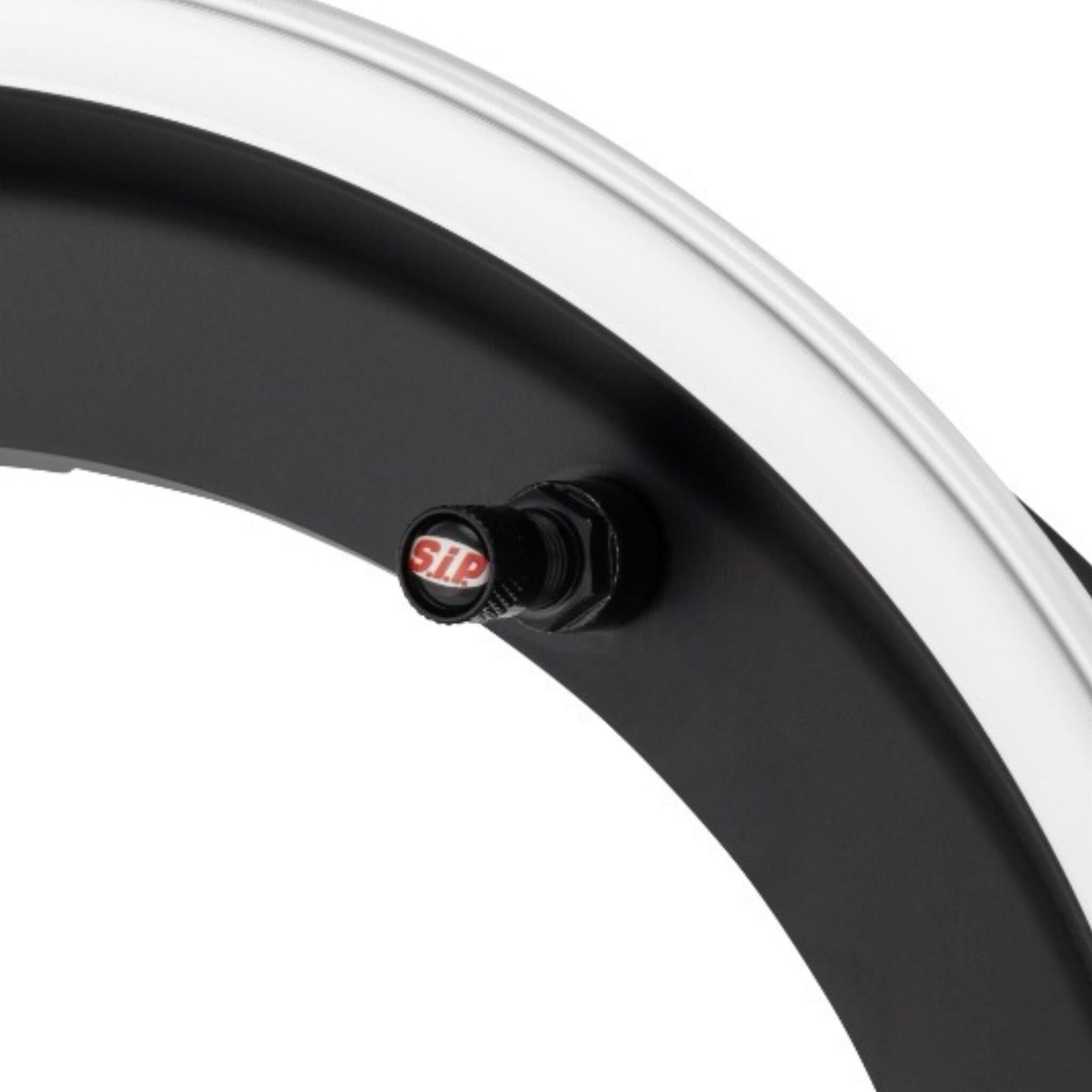 Vespa PX PE T5 V50 Super Sprint Rally SIP 2.5" Tubeless Wheel Rim - Black with Polished Edge