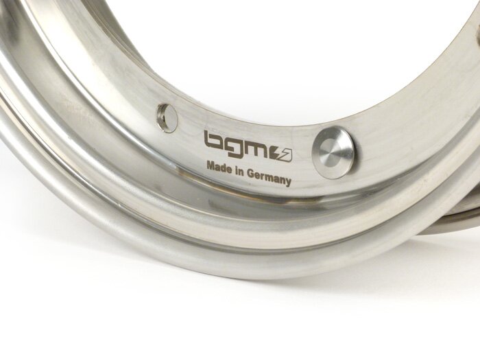 Vespa PX Rally Super Sprint LML V50 PK 10" BGM PRO Wheel Rim - Stainless Steel