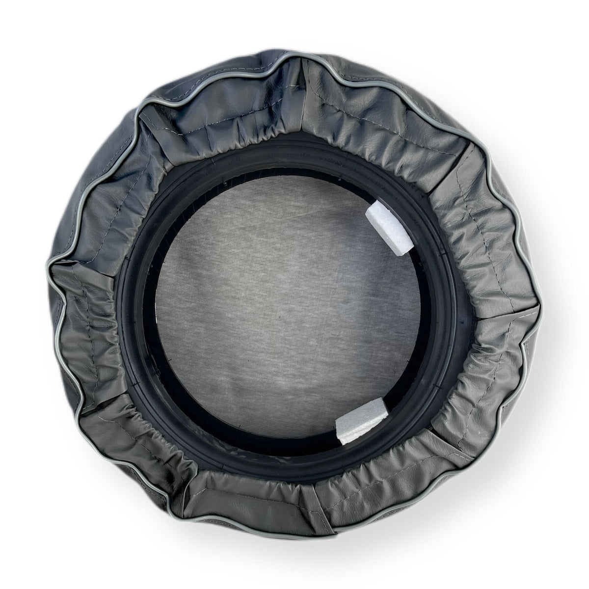 Vespa PX T5 V50 GS Rally Super Sprint 10" Spare Wheel Cover with Pocket & Logo - Black with White Logo