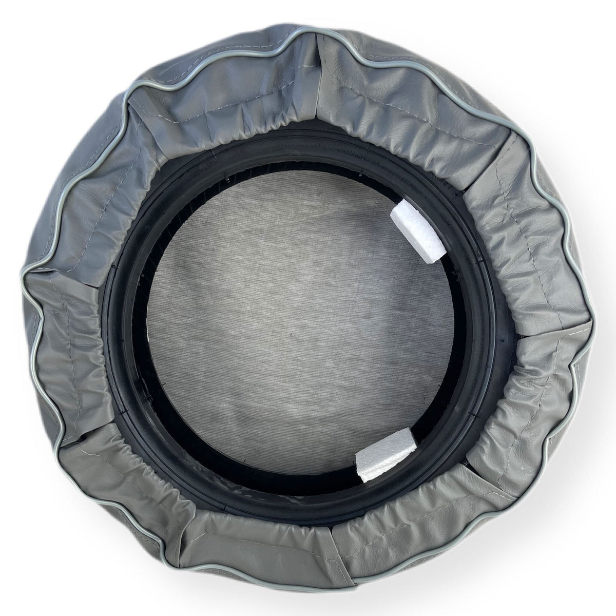 Vespa PX T5 V50 GS Rally Super Sprint 10" Spare Wheel Cover with Pocket & Logo - Grey with White Logo