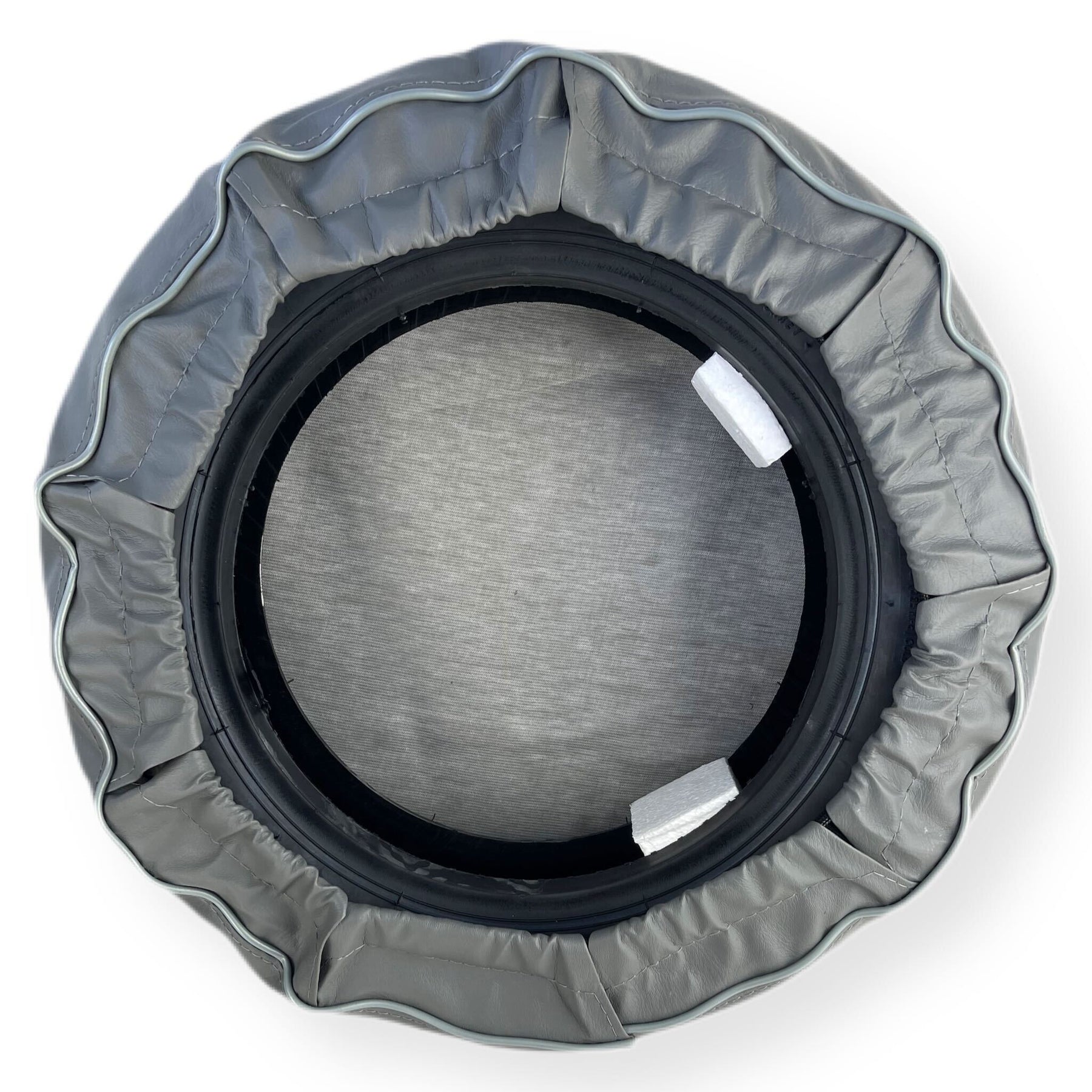 Vespa PX T5 V50 GS Rally Super Sprint 10" Spare Wheel Cover with Pocket & Logo - Grey with White Logo