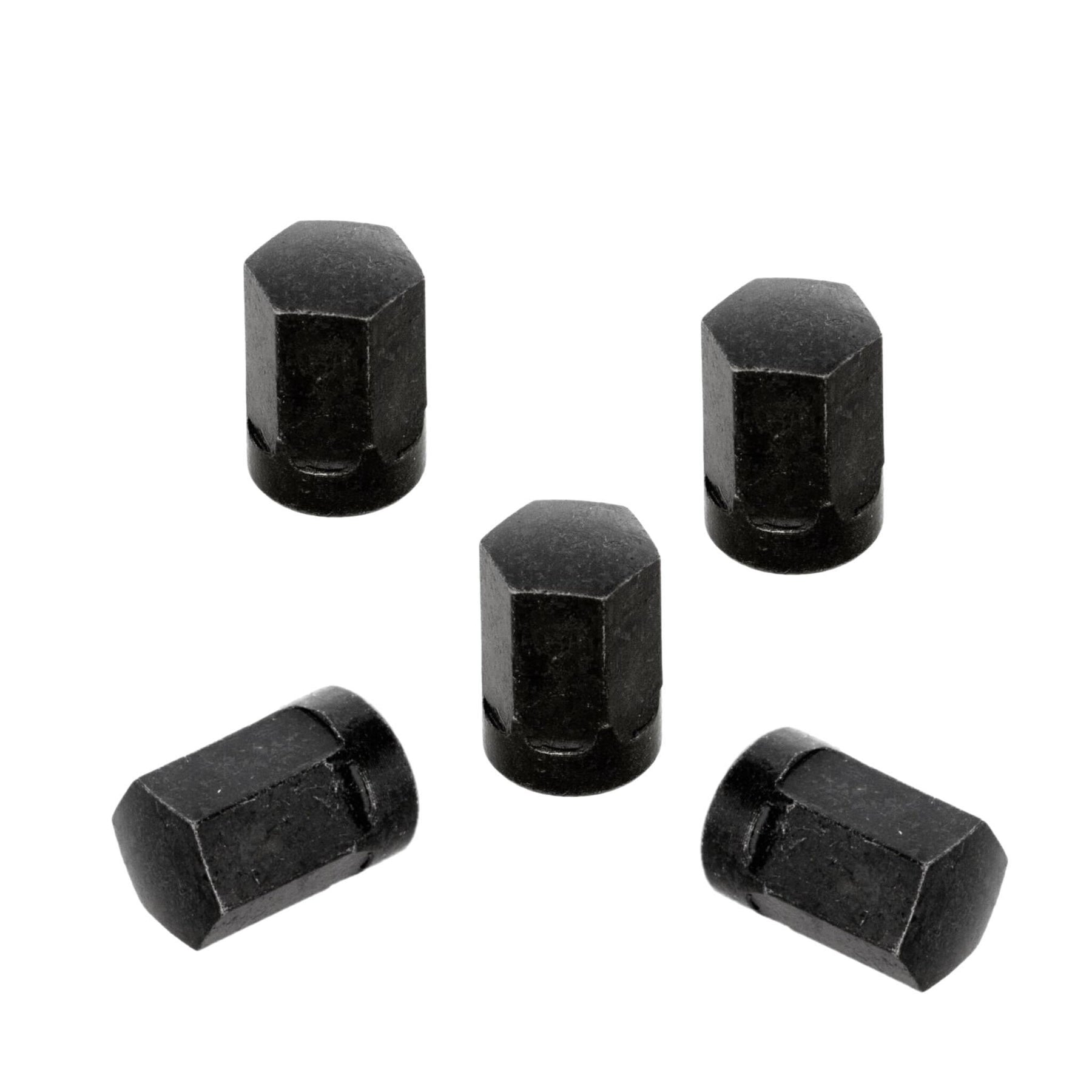 Vespa PX T5 V50 Prim Super Sprint SIP BGM AF Tubeless Rim Replacement Deep Nut - Set of 5 Black