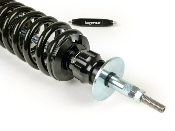 Vespa Primavera Sprint 125 150 BGM Pro Competition Rear Shock Absorber - Black