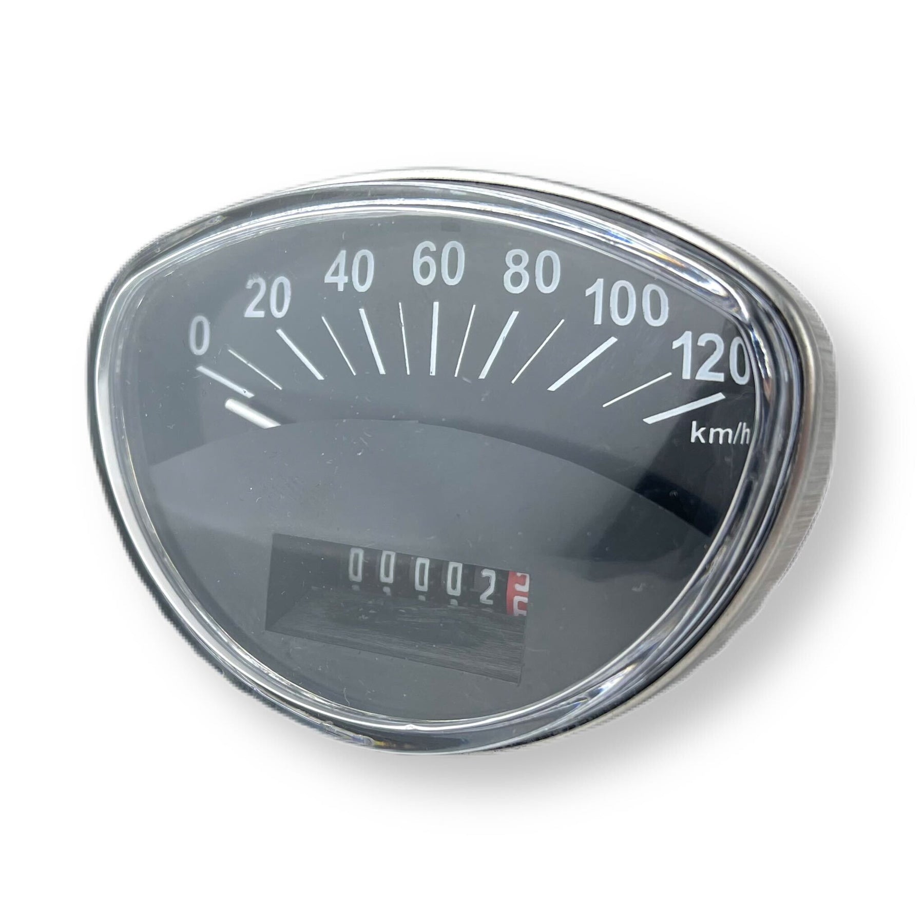 Vespa Rally Primavera SS90 V100 Sport GTR 120 KMH Speedometer - Black Face