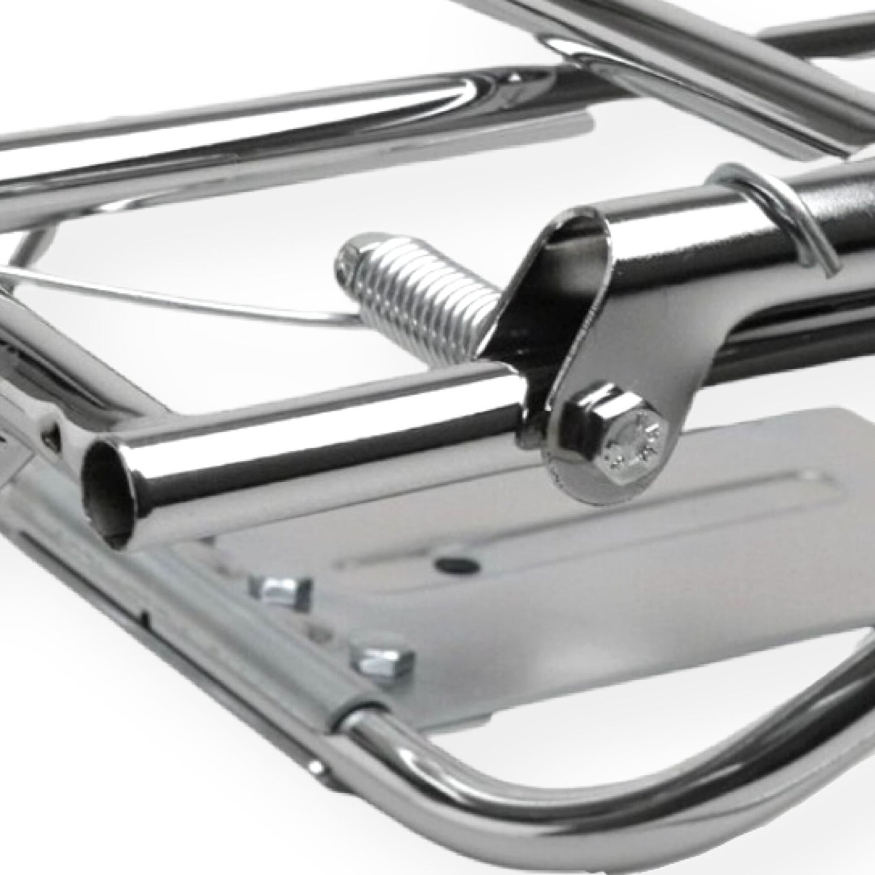 Vespa 150 Sprint Rally 180 200 GTR Rear Fold Down Rack Carrier - Chrome Cuppini