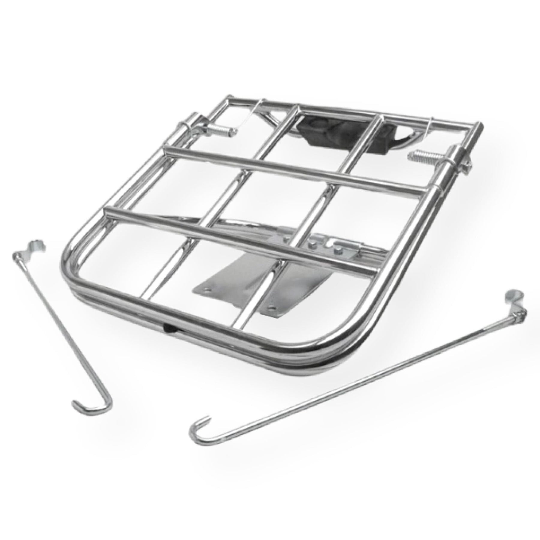 Vespa 150 Sprint Rally 180 200 GTR Rear Fold Down Rack Carrier - Chrome Cuppini