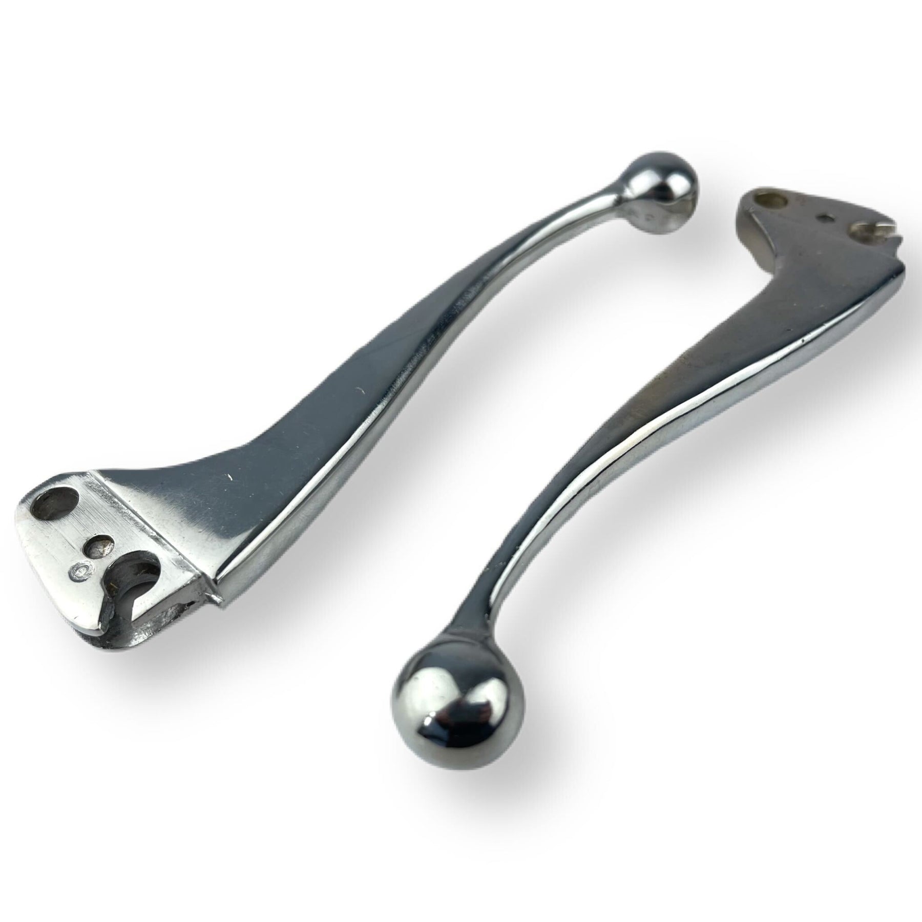 Vespa Sprint Rally GS V50 Large Ball End Handle Bar Levers - Polished Alloy