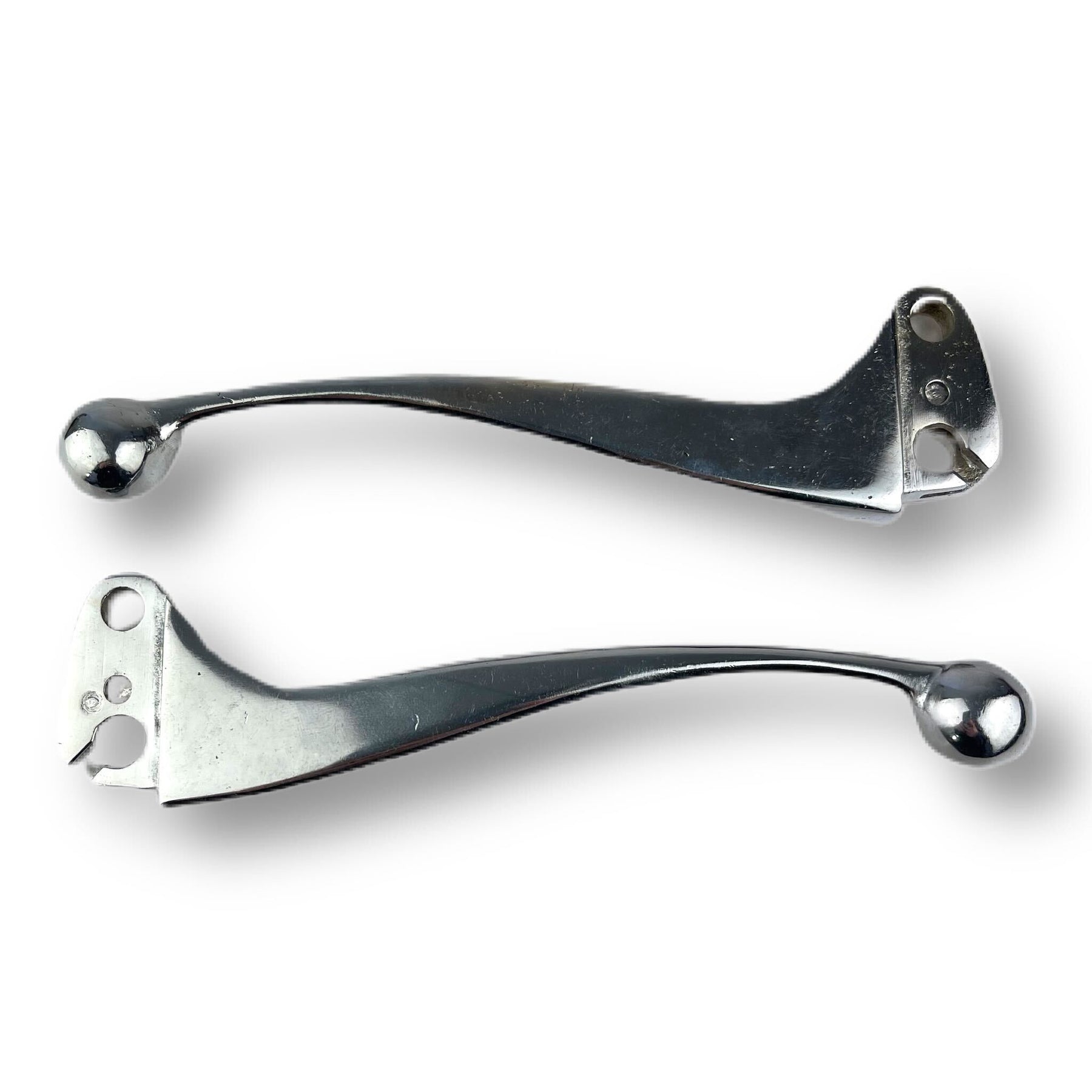 Vespa Sprint Rally GS V50 Large Ball End Handle Bar Levers - Polished Alloy