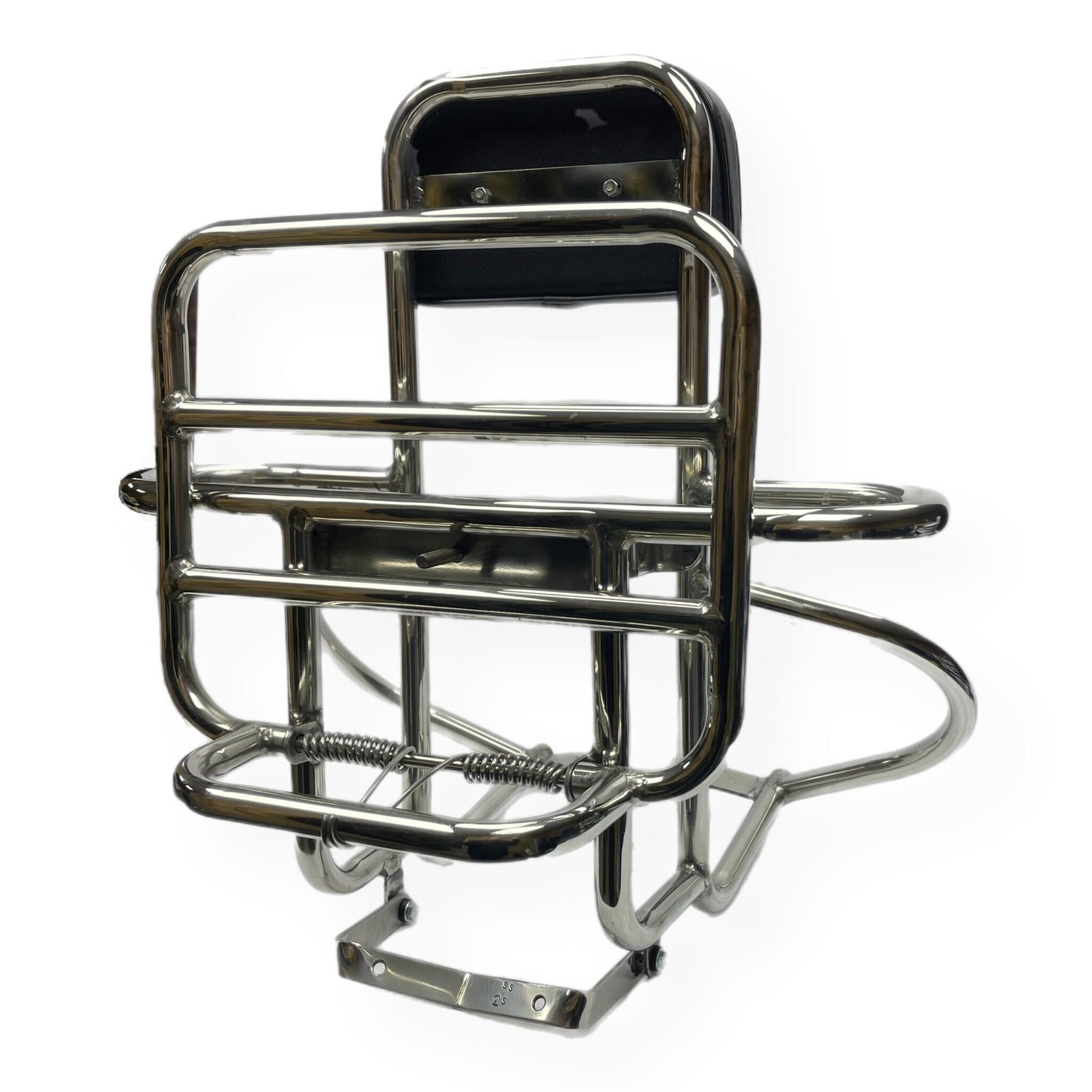 Lambretta Series 3 Li GP SX TV 4 in 1 Rear Carrier - Polished Stainless