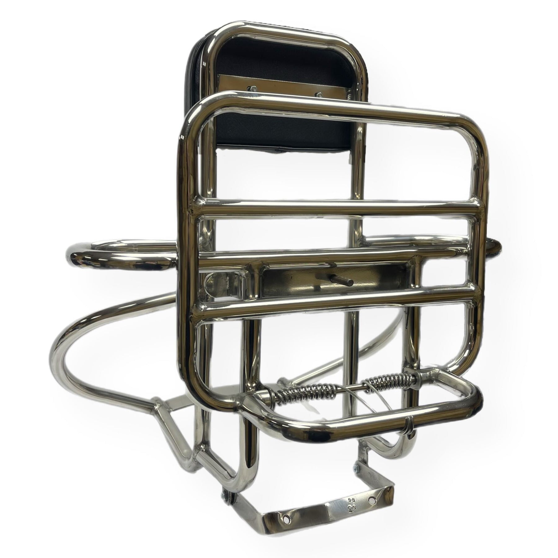 Lambretta Series 3 Li GP SX TV 4 in 1 Rear Carrier - Polished Stainless