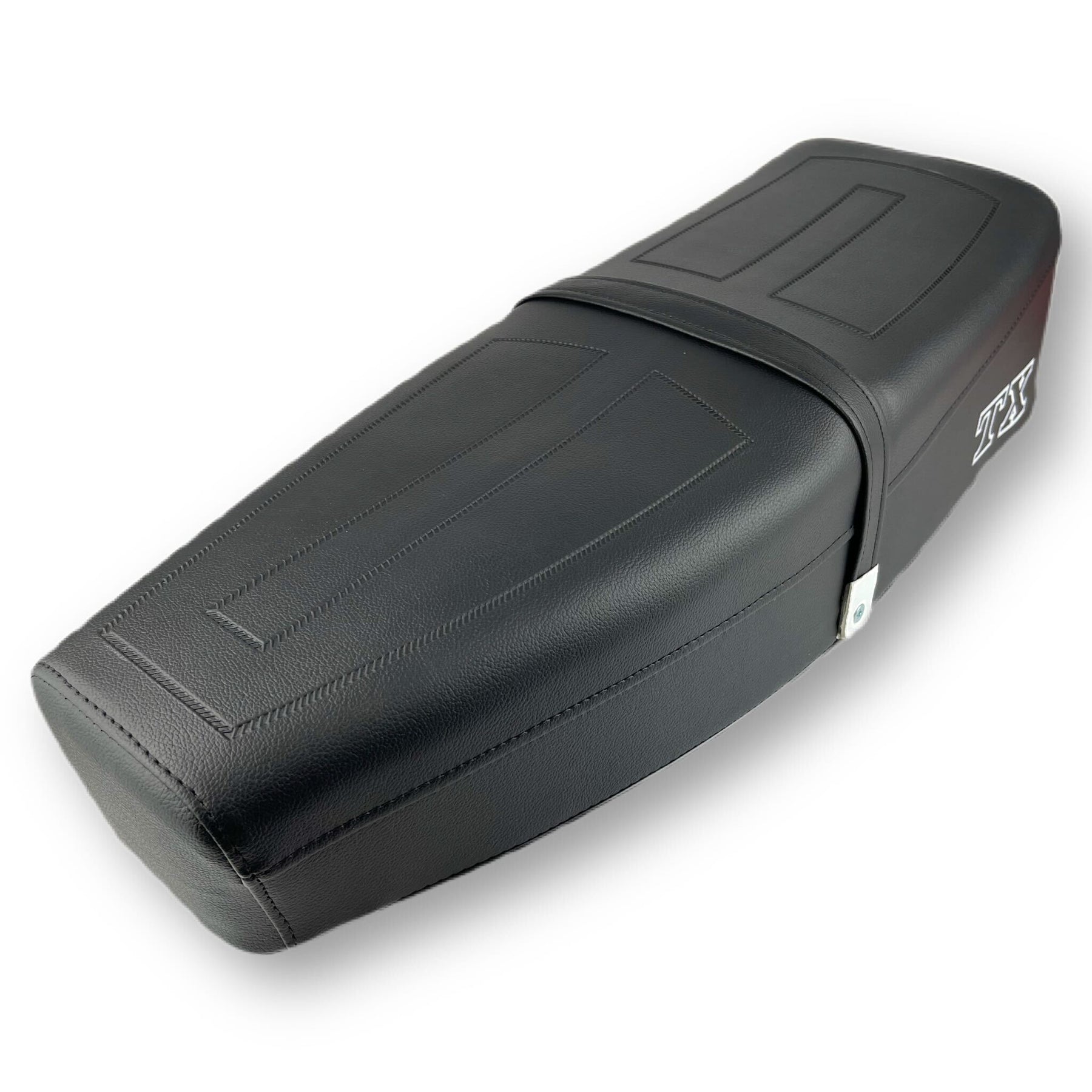 Vespa TX T5 Mk1 Seat - Black with White TX Logo